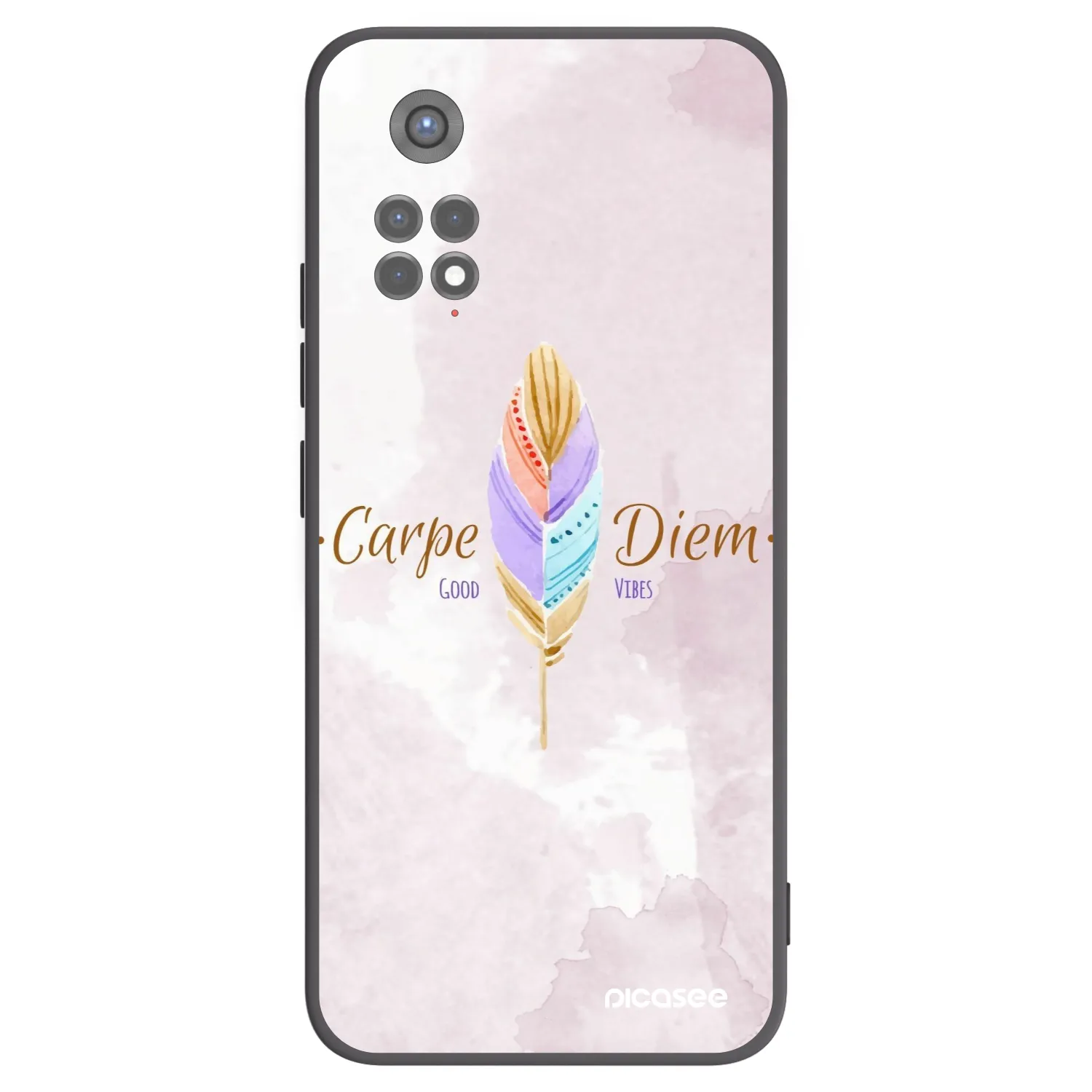 Picasee crna silikonska maskica za Xiaomi Redmi Note 11S 5G - Carpe Diem