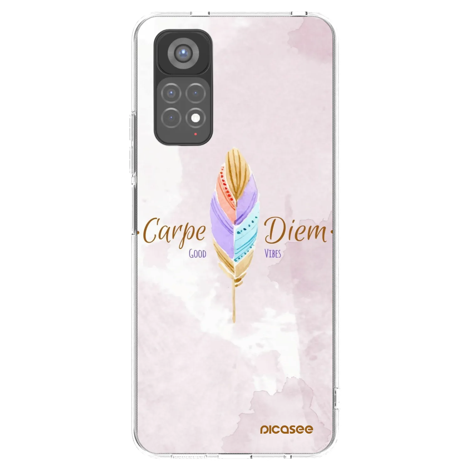 Picasee silikonska prozirna maskica za Xiaomi Redmi Note 11S 5G - Carpe Diem