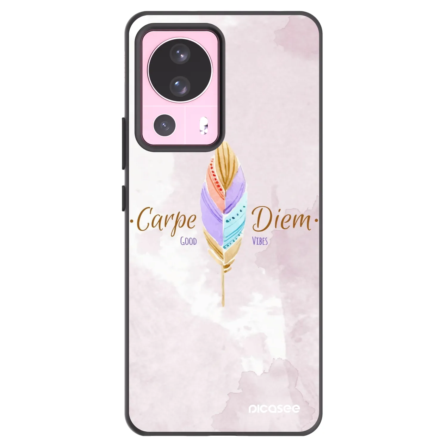 Picasee crna silikonska maskica za Xiaomi 13 Lite - Carpe Diem