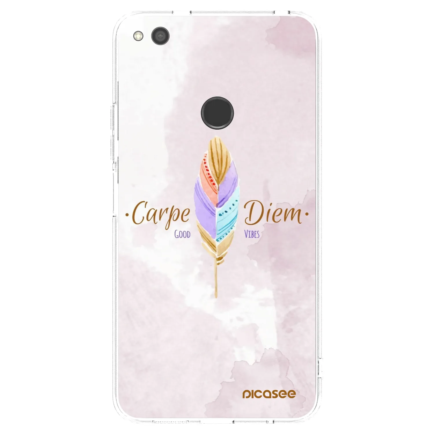 Picasee silikonska prozirna maskica za Huawei P9 Lite 2017 - Carpe Diem