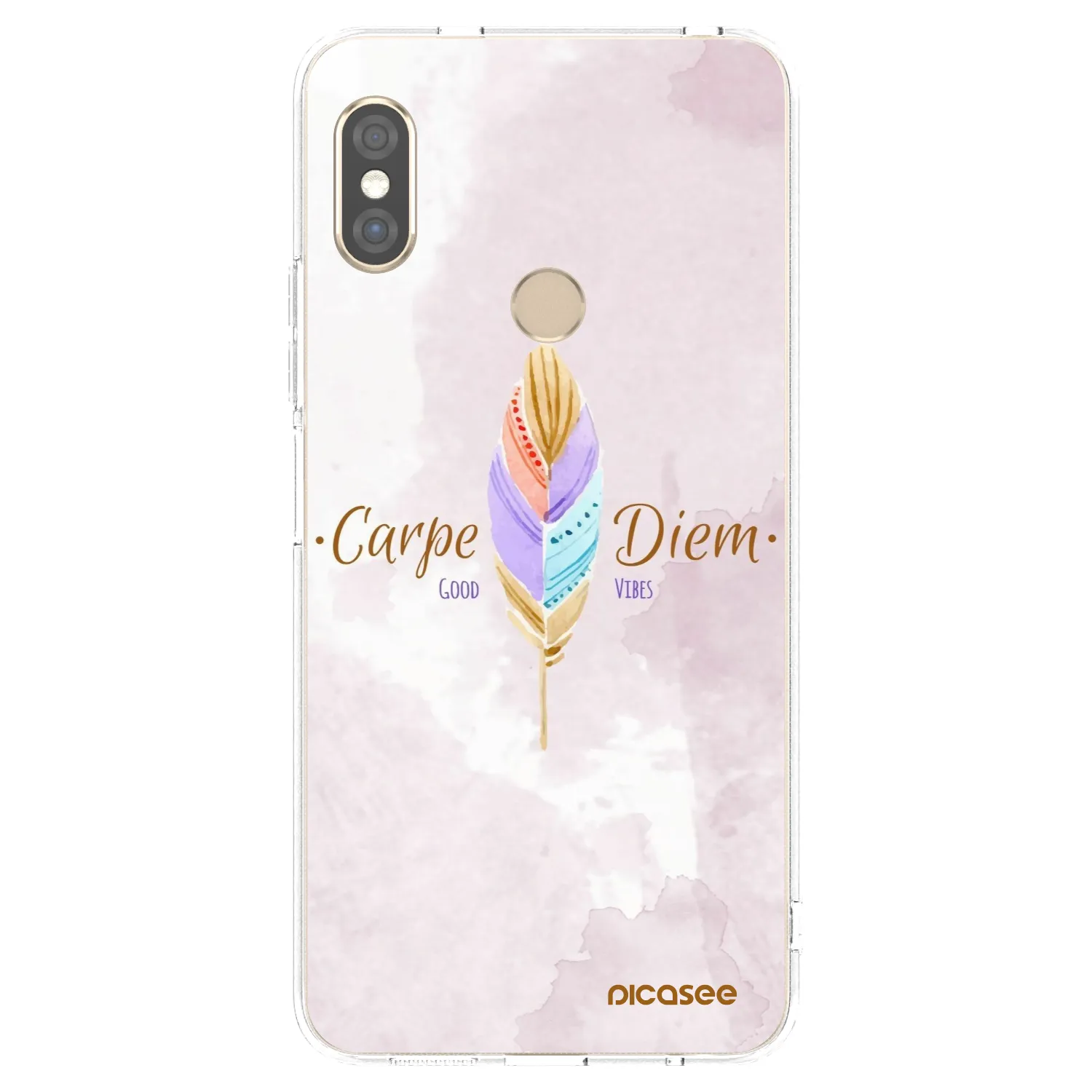 Picasee silikonska prozirna maskica za Xiaomi Redmi Note 5 Global - Carpe Diem