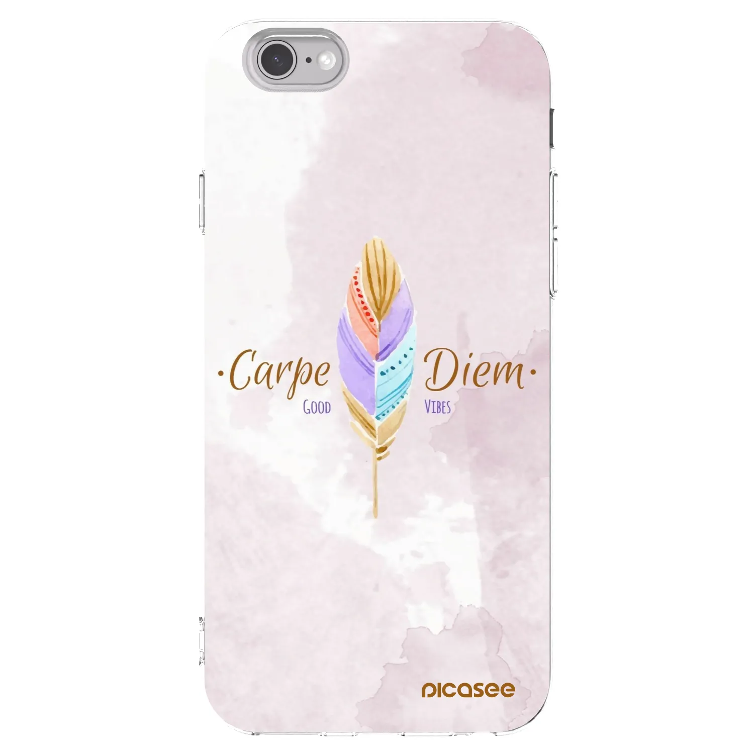 Picasee silikonska prozirna maskica za Apple iPhone 6/6S - Carpe Diem