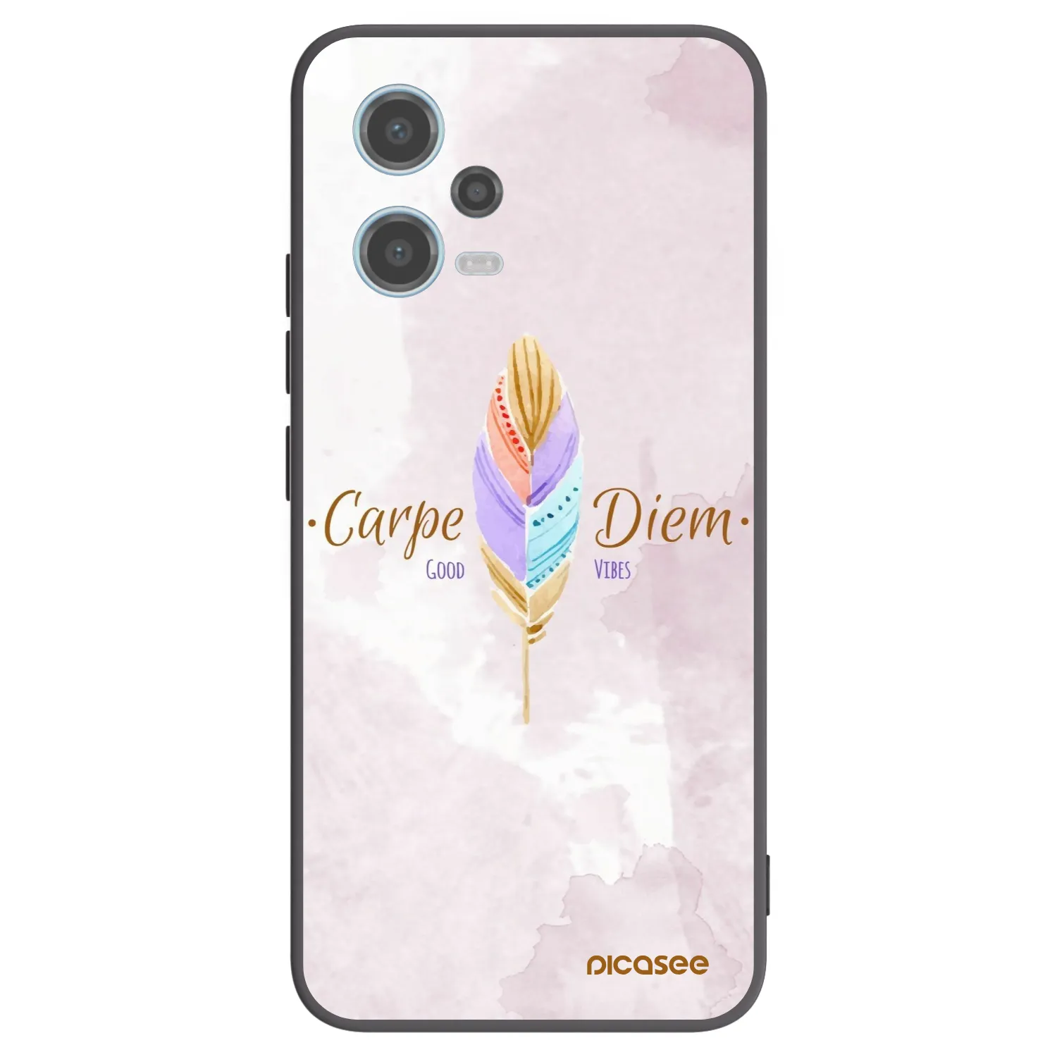 Picasee crna silikonska maskica za Xiaomi Redmi Note 12 5G - Carpe Diem