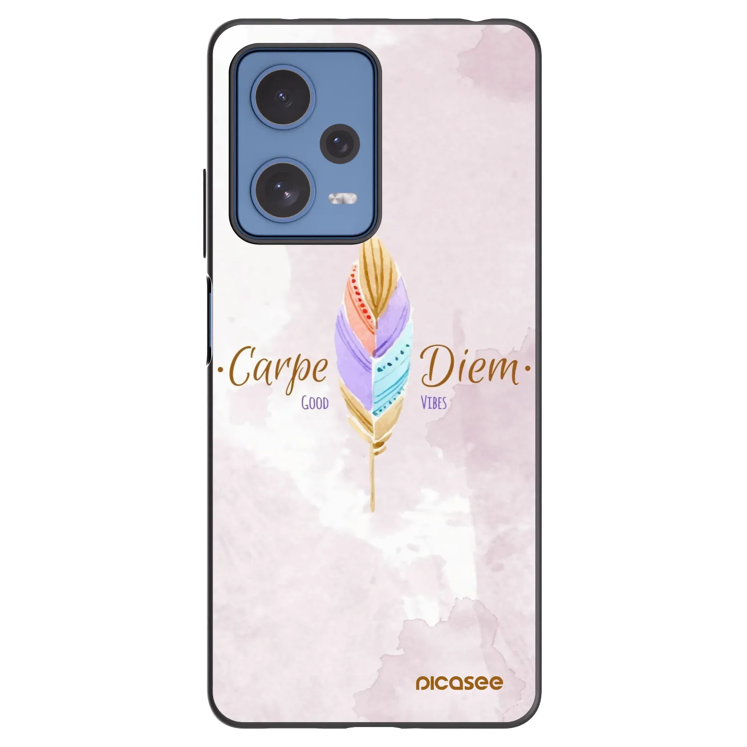 Picasee crna silikonska maskica za Xiaomi Redmi Note 12 Pro 5G - Carpe Diem
