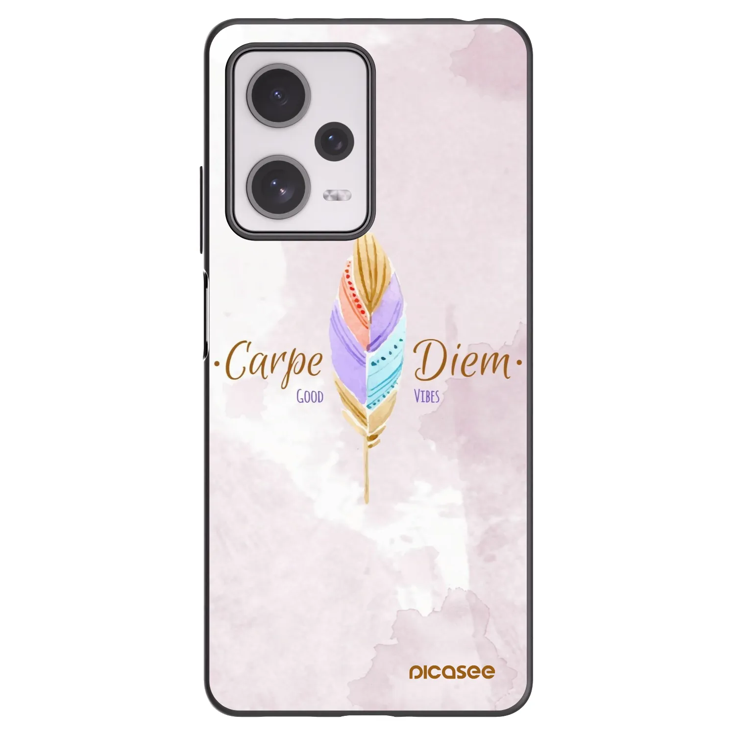 Picasee crna silikonska maskica za Xiaomi Redmi Note 12 Pro+ 5G - Carpe Diem