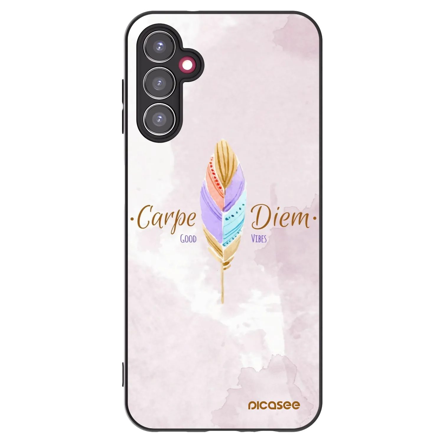 Picasee crna silikonska maskica za Samsung Galaxy A14 5G A146P - Carpe Diem