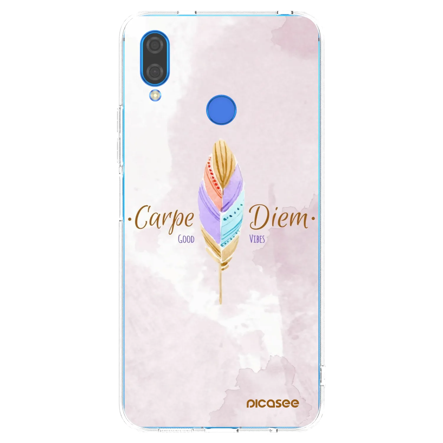 Picasee silikonska prozirna maskica za Huawei Nova 3 - Carpe Diem