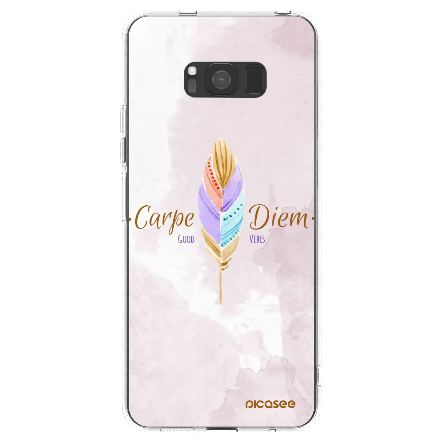Picasee silikonska prozirna maskica za Samsung Galaxy S8 G950F - Carpe Diem