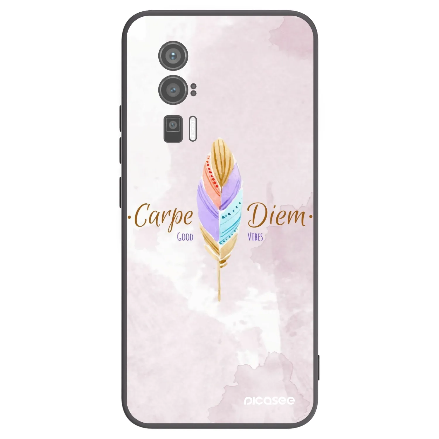 Picasee crna silikonska maskica za Xiaomi Poco F5 Pro 5G - Carpe Diem