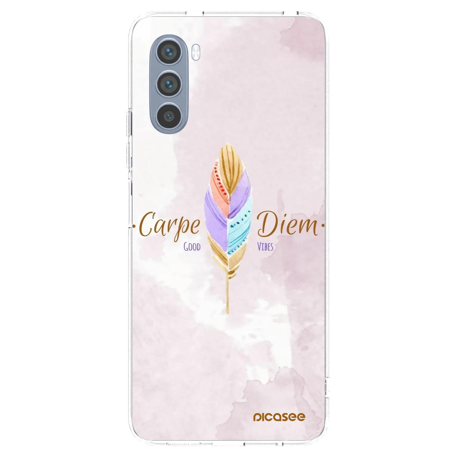 Picasee silikonska prozirna maskica za Motorola Moto G62 - Carpe Diem