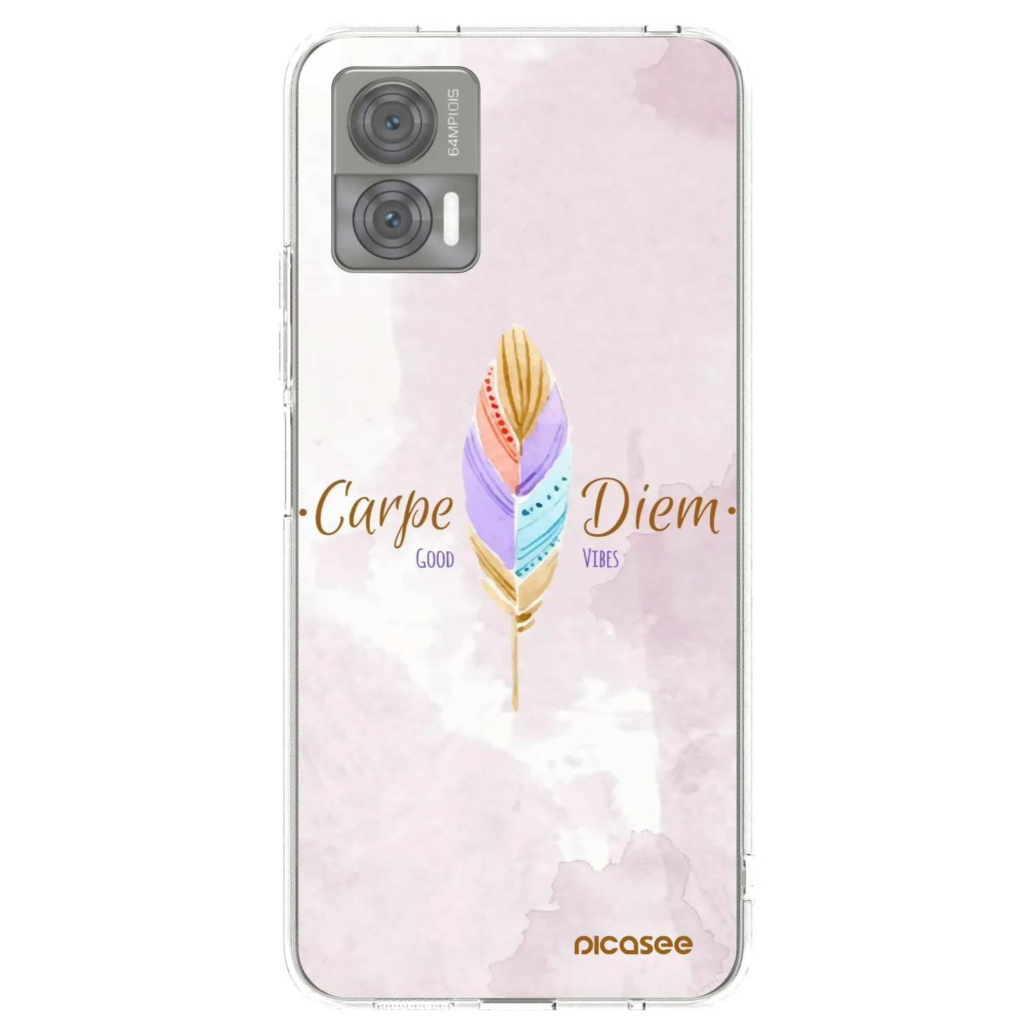 Picasee silikonska prozirna maskica za Motorola Edge 30 Neo - Carpe Diem