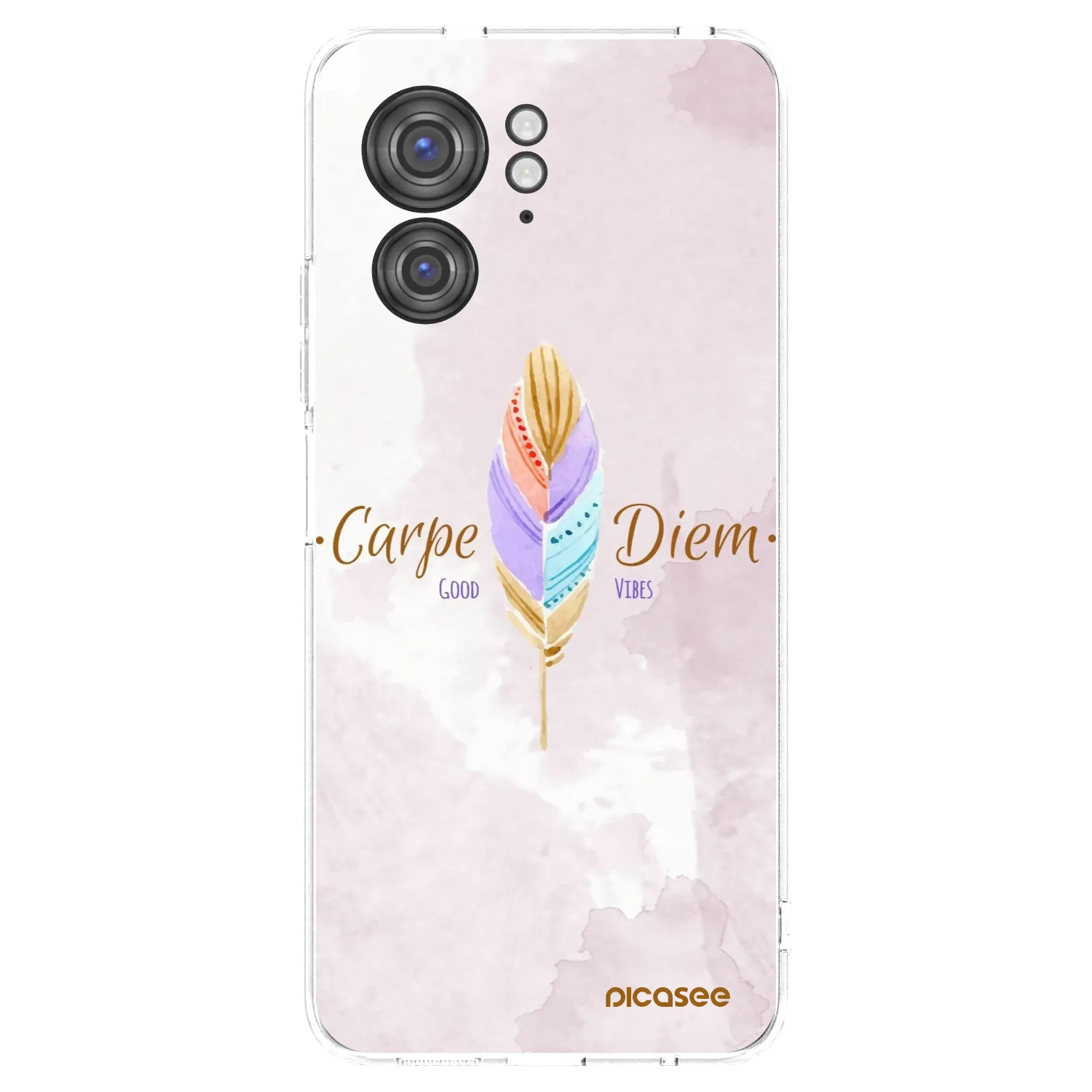 Picasee silikonska prozirna maskica za Motorola Edge 40 - Carpe Diem