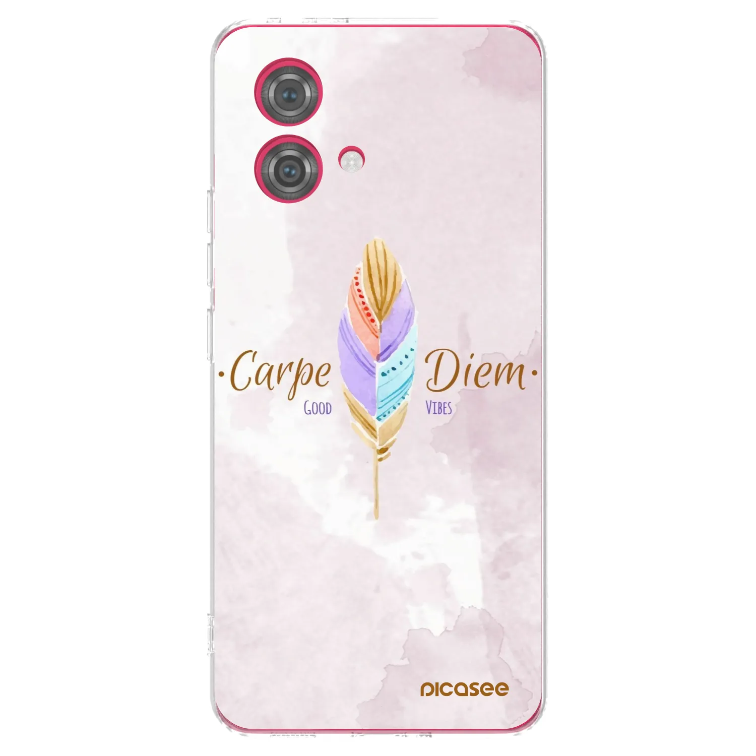Picasee silikonska prozirna maskica za Motorola Moto G84 5G - Carpe Diem