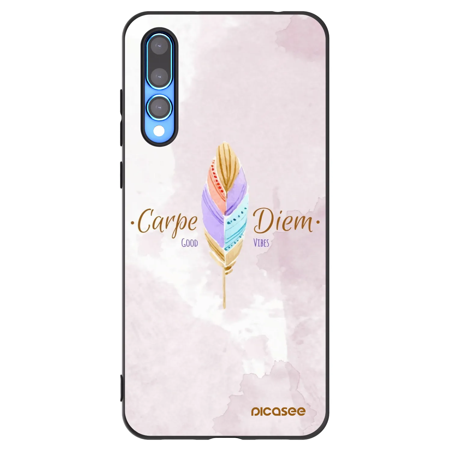 Picasee crna silikonska maskica za Huawei P20 Pro - Carpe Diem