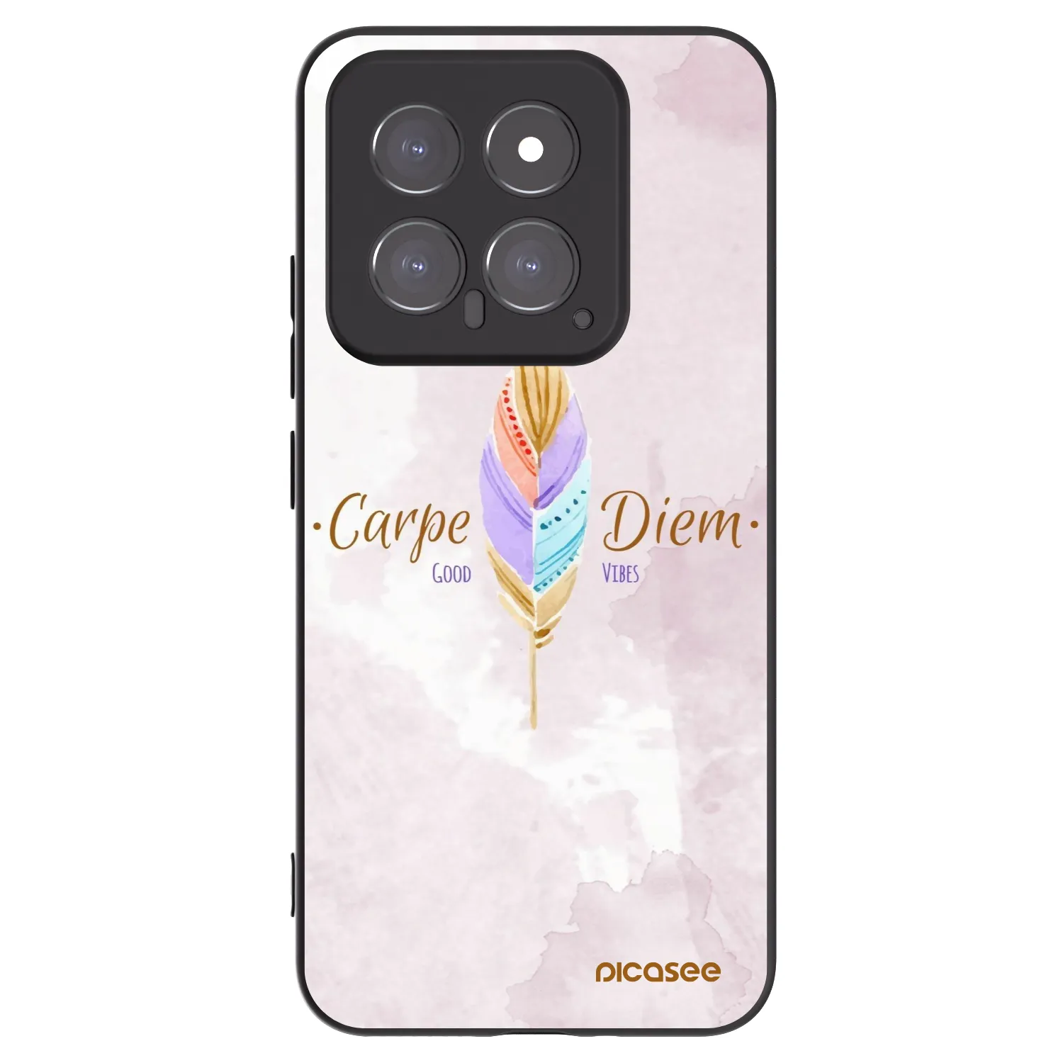 Picasee crna silikonska maskica za Xiaomi 14 - Carpe Diem