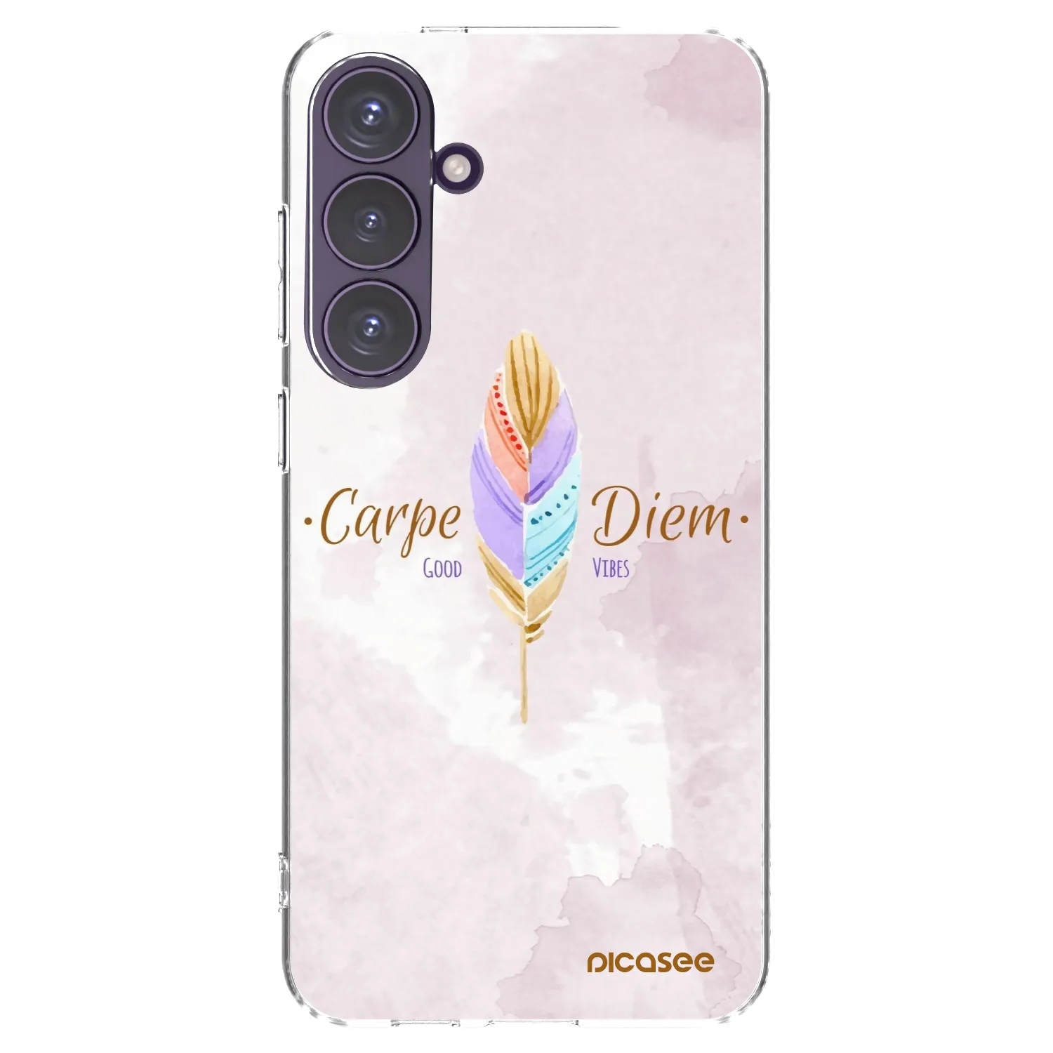 Picasee silikonska prozirna maskica za Samsung Galaxy S24+ S926B 5G - Carpe Diem