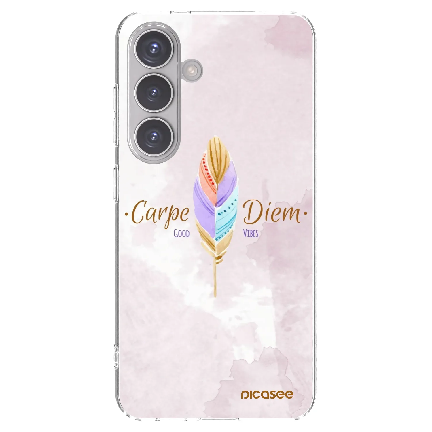 Picasee silikonska prozirna maskica za Samsung Galaxy S24 S921B 5G - Carpe Diem