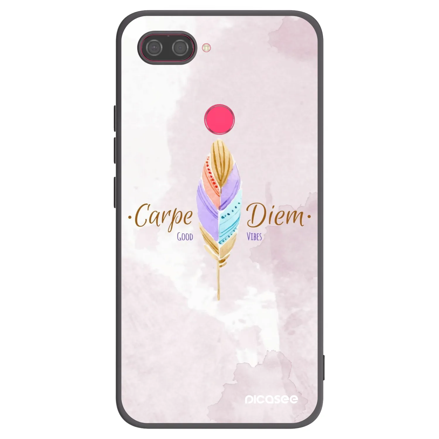 Picasee crna silikonska maskica za Xiaomi Mi 8 Lite - Carpe Diem