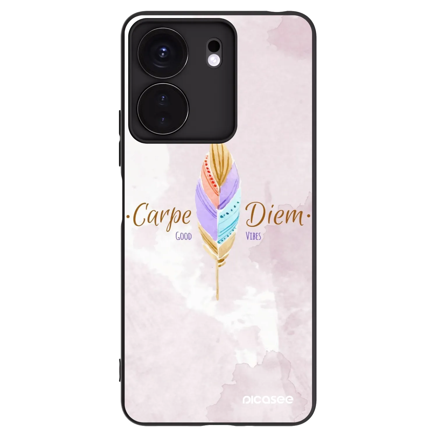 Picasee crna silikonska maskica za Xiaomi Redmi 13C 4G - Carpe Diem