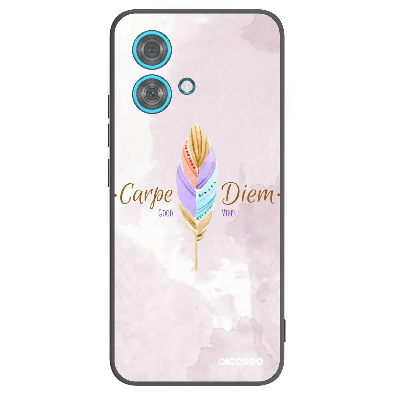 Picasee crna silikonska maskica za Motorola Edge 40 Neo - Carpe Diem