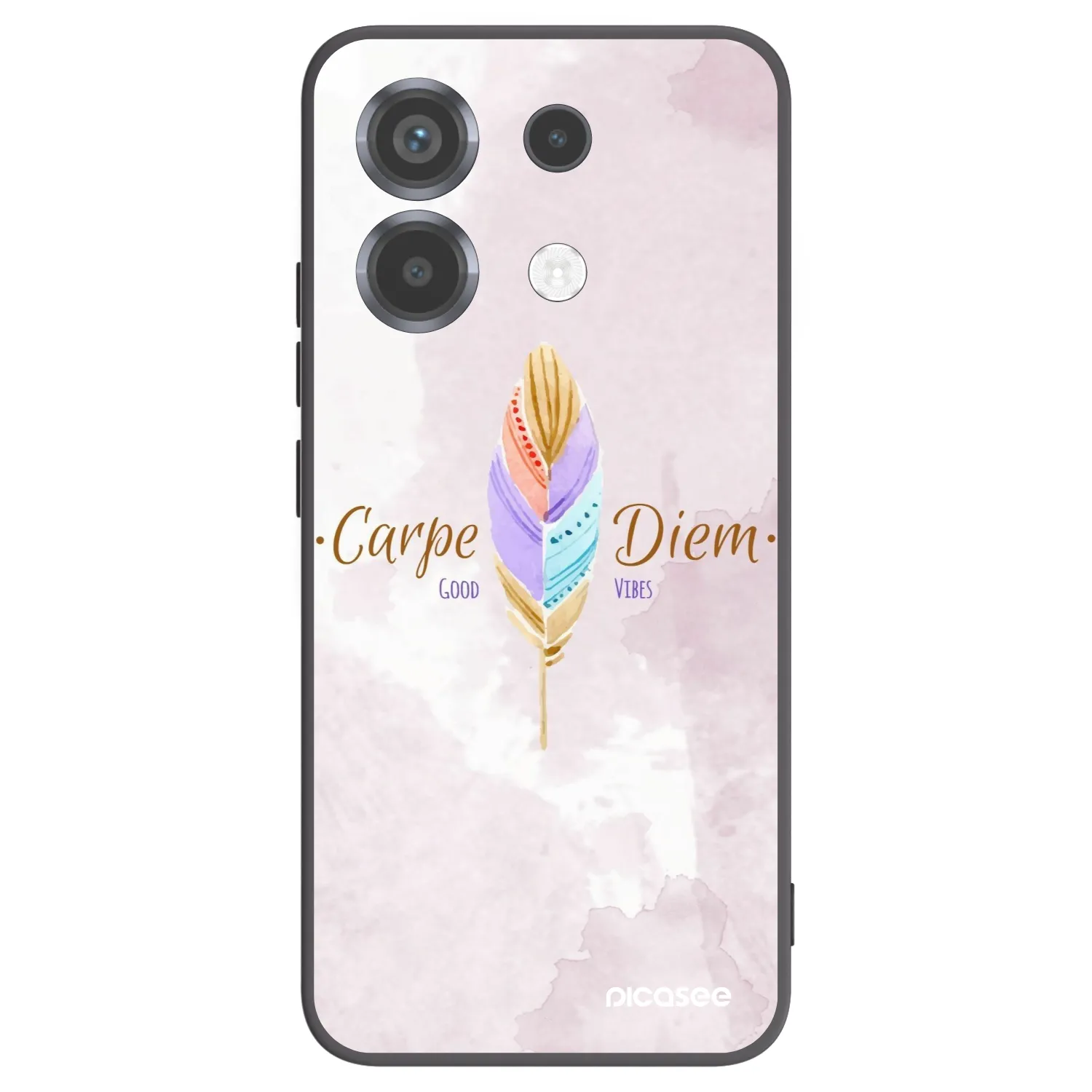 Picasee crna silikonska maskica za Xiaomi Poco X6 - Carpe Diem