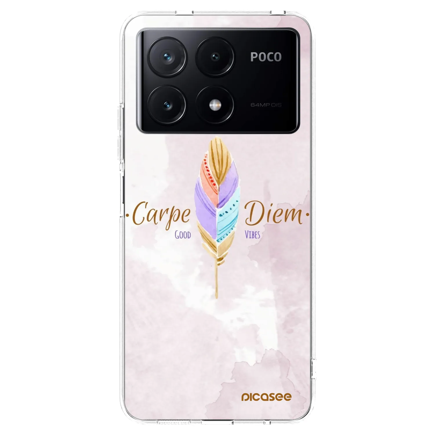 Picasee silikonska prozirna maskica za Xiaomi Poco X6 Pro - Carpe Diem