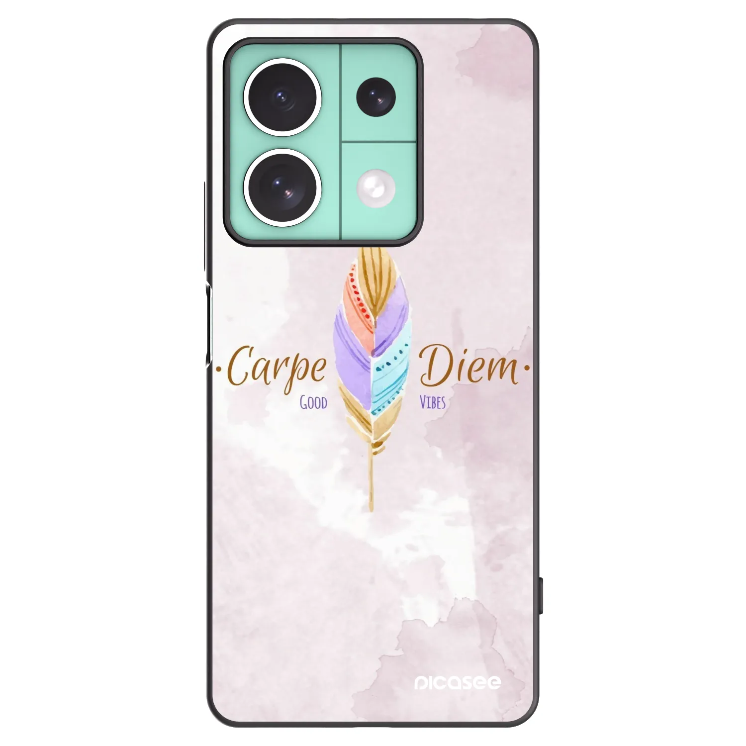 Picasee crna silikonska maskica za Xiaomi Redmi Note 13 5G - Carpe Diem