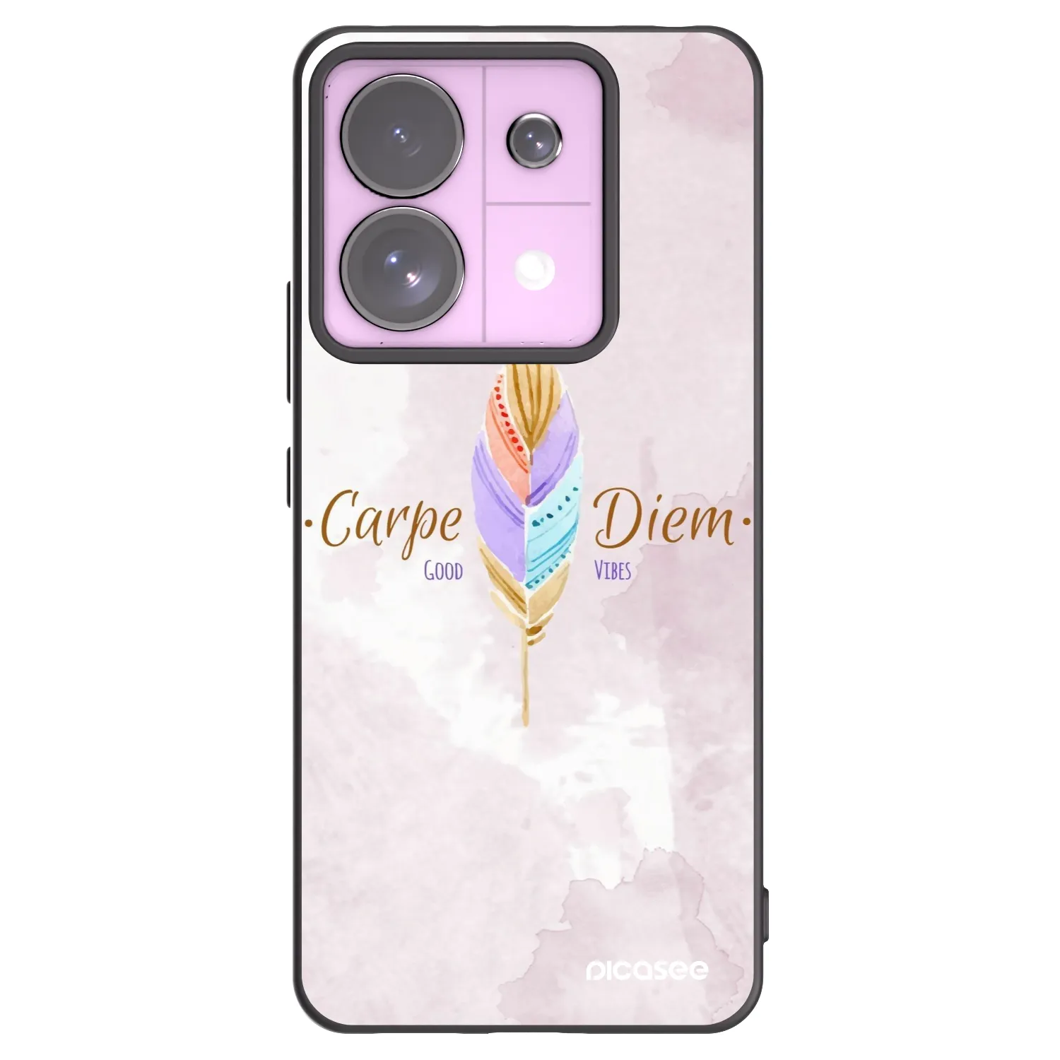 Picasee crna silikonska maskica za Xiaomi Redmi Note 13 Pro 5G - Carpe Diem