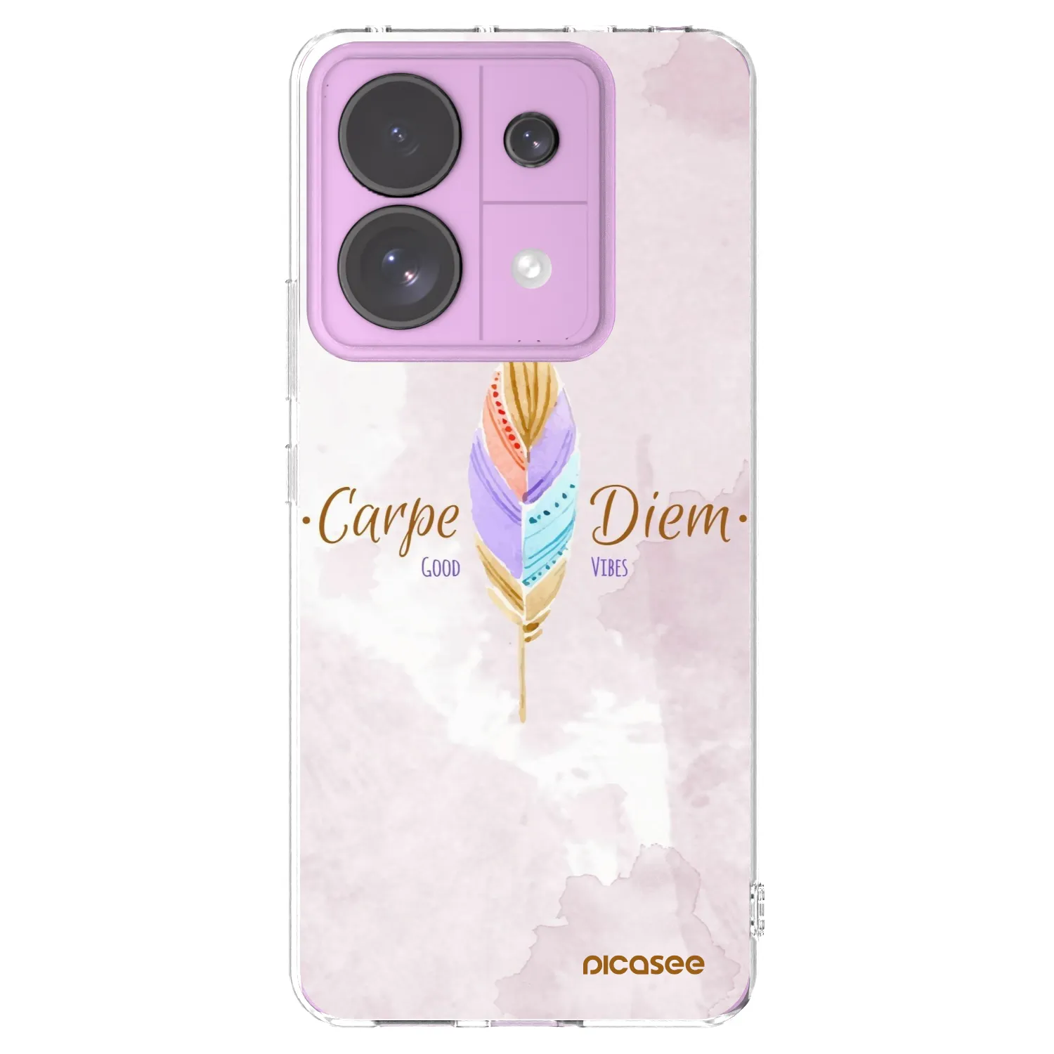 Picasee silikonska prozirna maskica za Xiaomi Redmi Note 13 Pro 5G - Carpe Diem