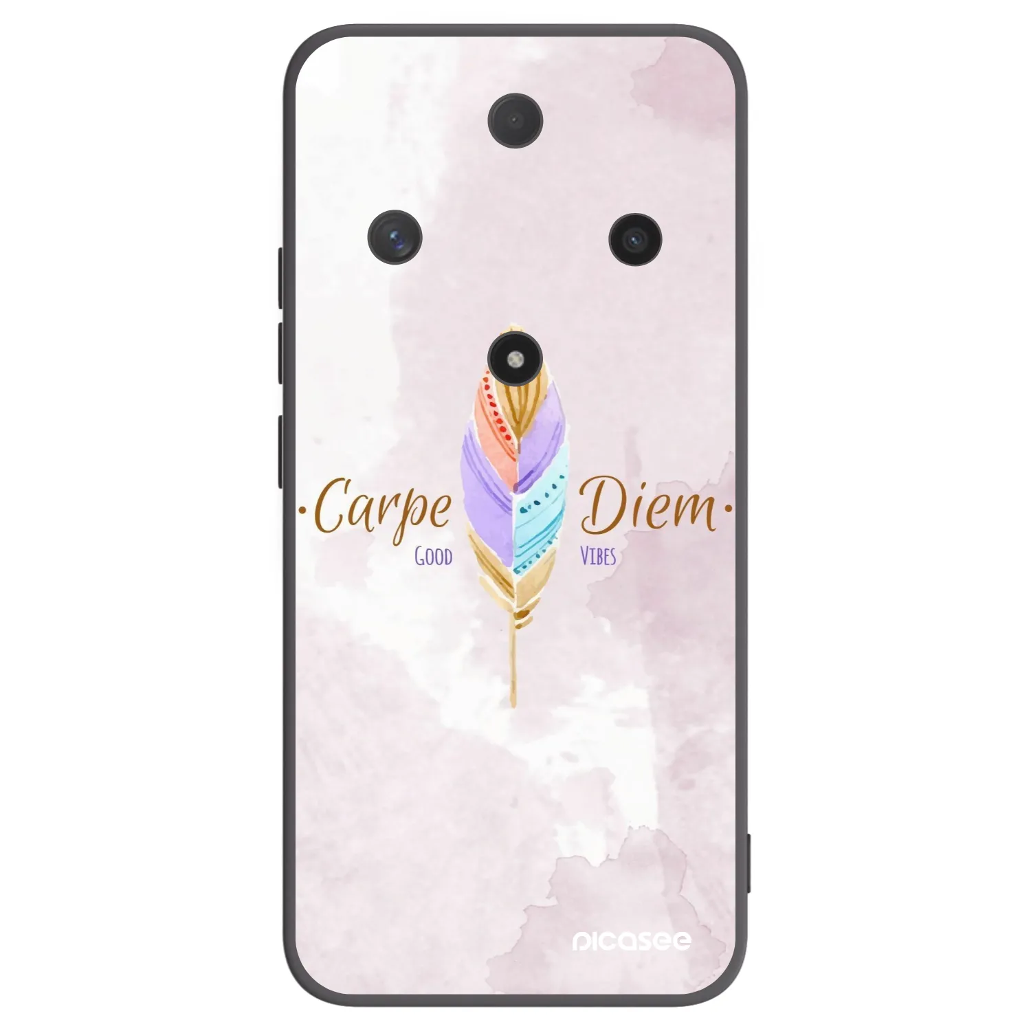 Picasee crna silikonska maskica za Honor Magic6 Lite 5G - Carpe Diem