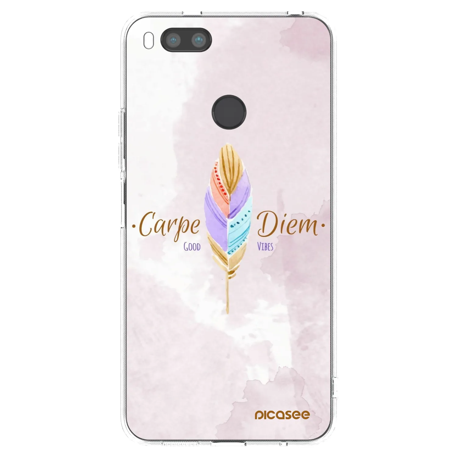 Picasee silikonska prozirna maskica za Xiaomi Mi A1 Global - Carpe Diem