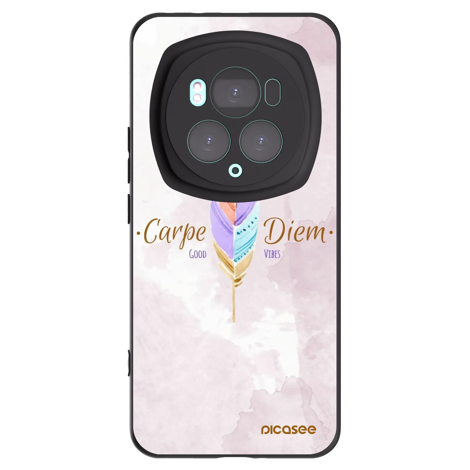 Picasee crna silikonska maskica za Honor Magic6 Pro - Carpe Diem