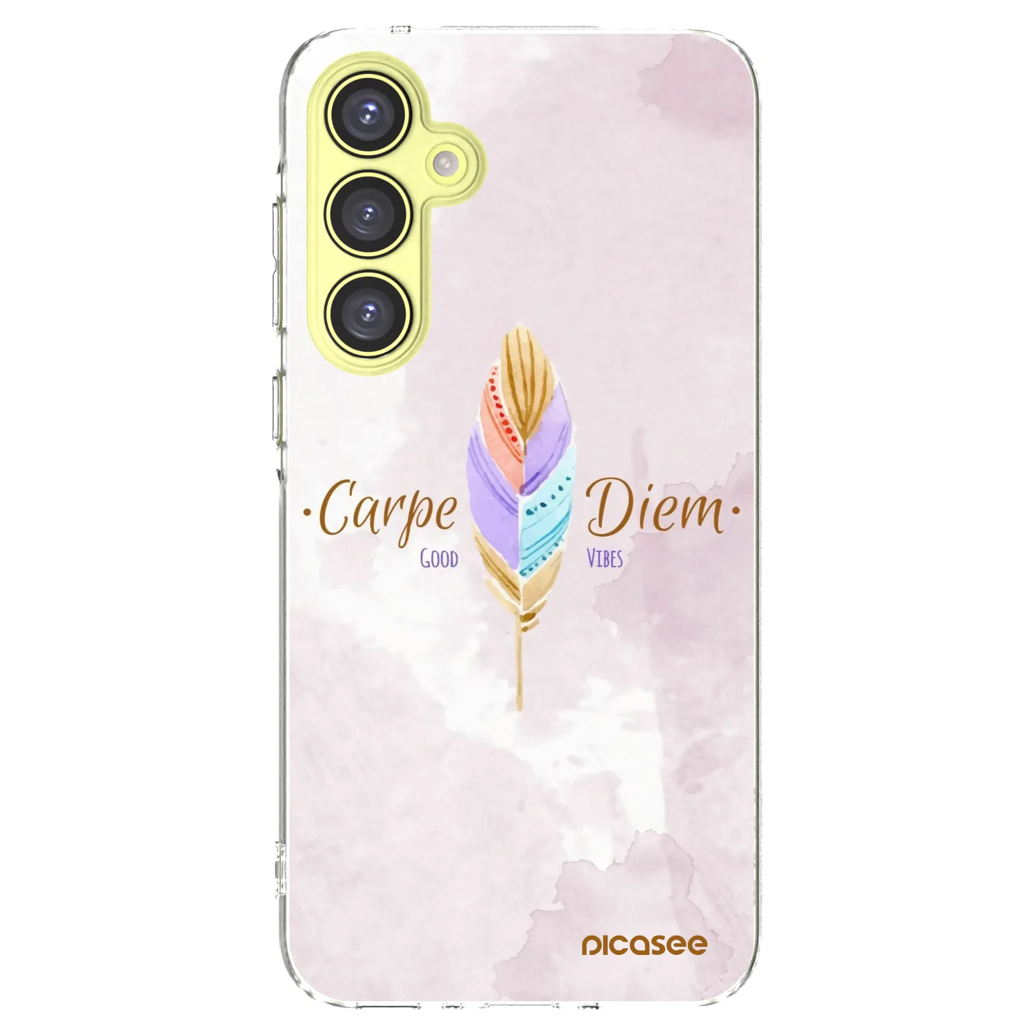 Picasee silikonska prozirna maskica za Samsung Galaxy A35 5G A356B - Carpe Diem