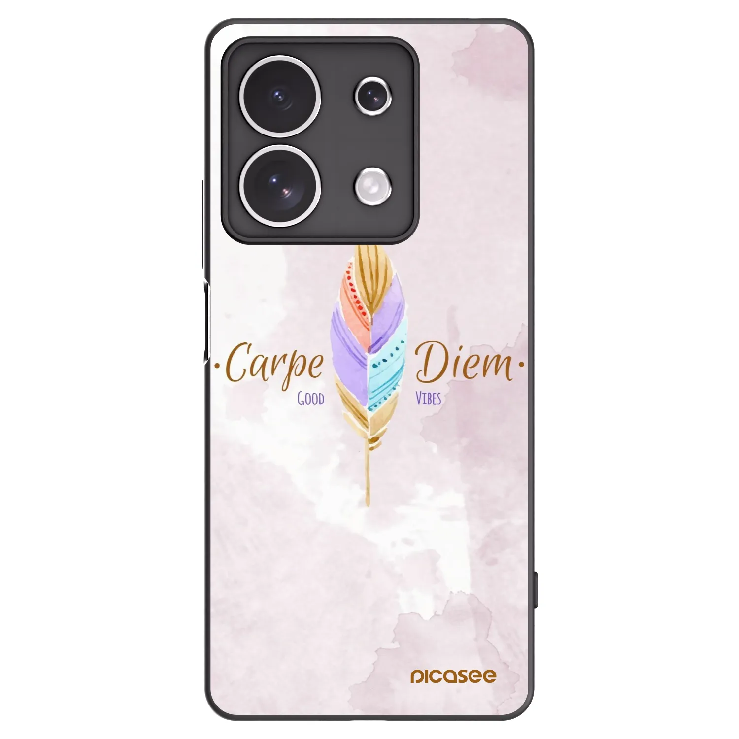 Picasee crna silikonska maskica za Xiaomi Redmi Note 13 4G - Carpe Diem