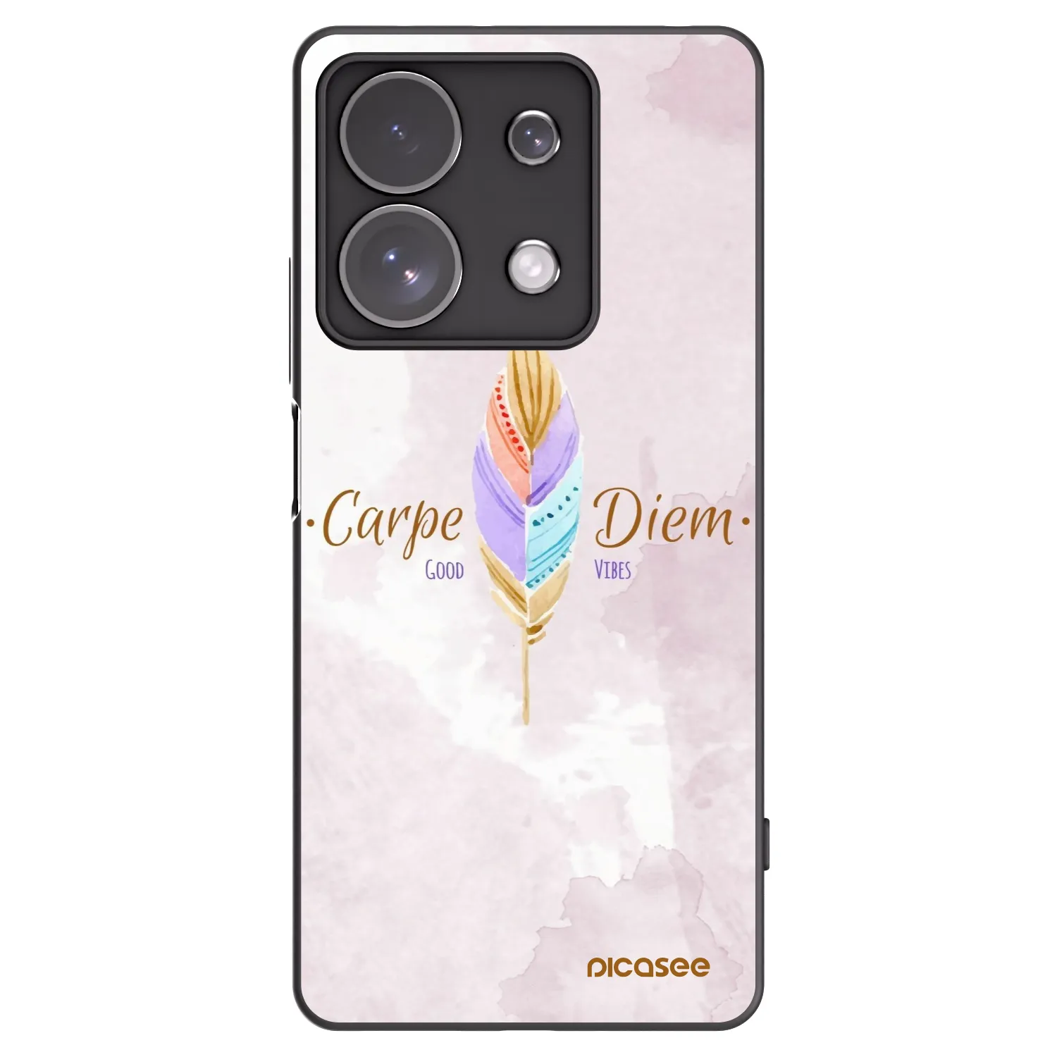 Picasee crna silikonska maskica za Xiaomi Redmi Note 13 Pro 4G - Carpe Diem