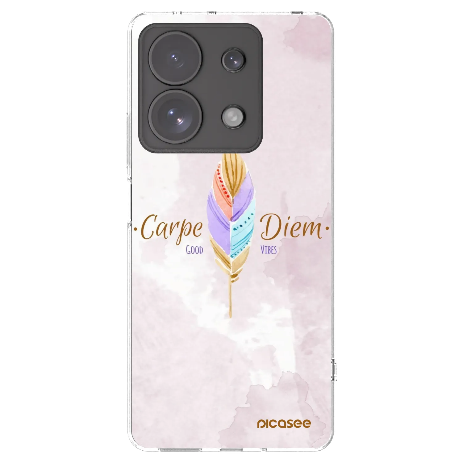 Picasee silikonska prozirna maskica za Xiaomi Redmi Note 13 Pro 4G - Carpe Diem