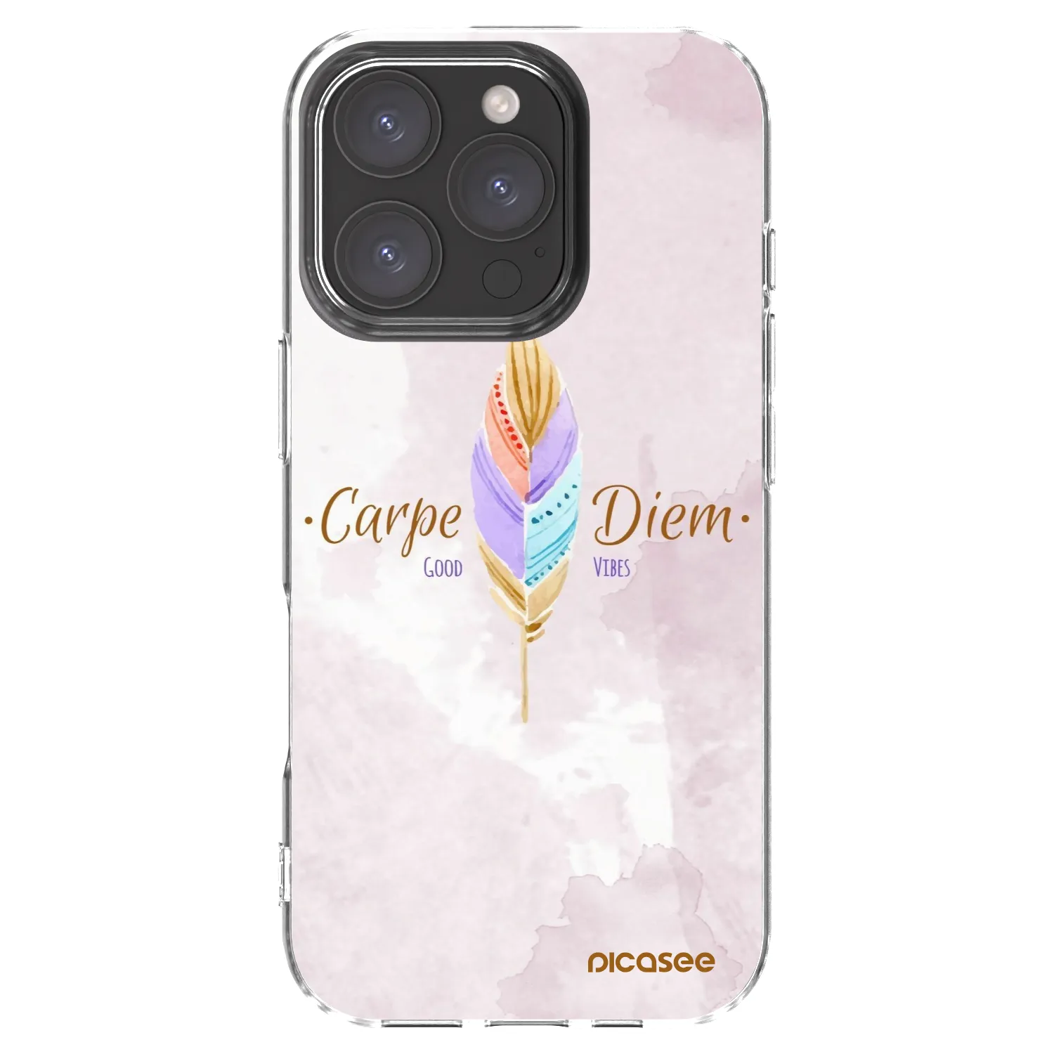 Picasee silikonska prozirna maskica za Apple iPhone 16 Pro - Carpe Diem