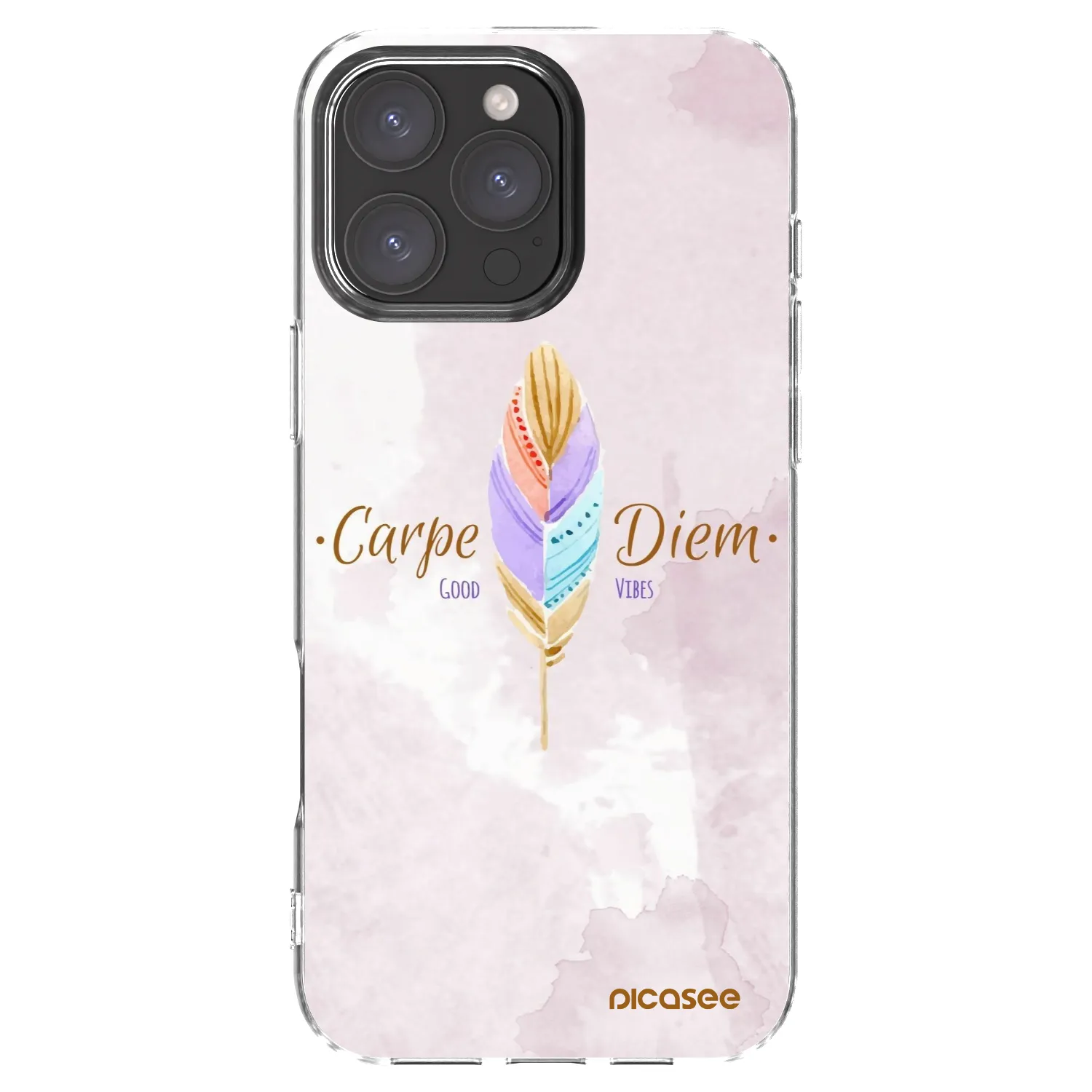 Picasee silikonska prozirna maskica za Apple iPhone 16 Pro Max - Carpe Diem