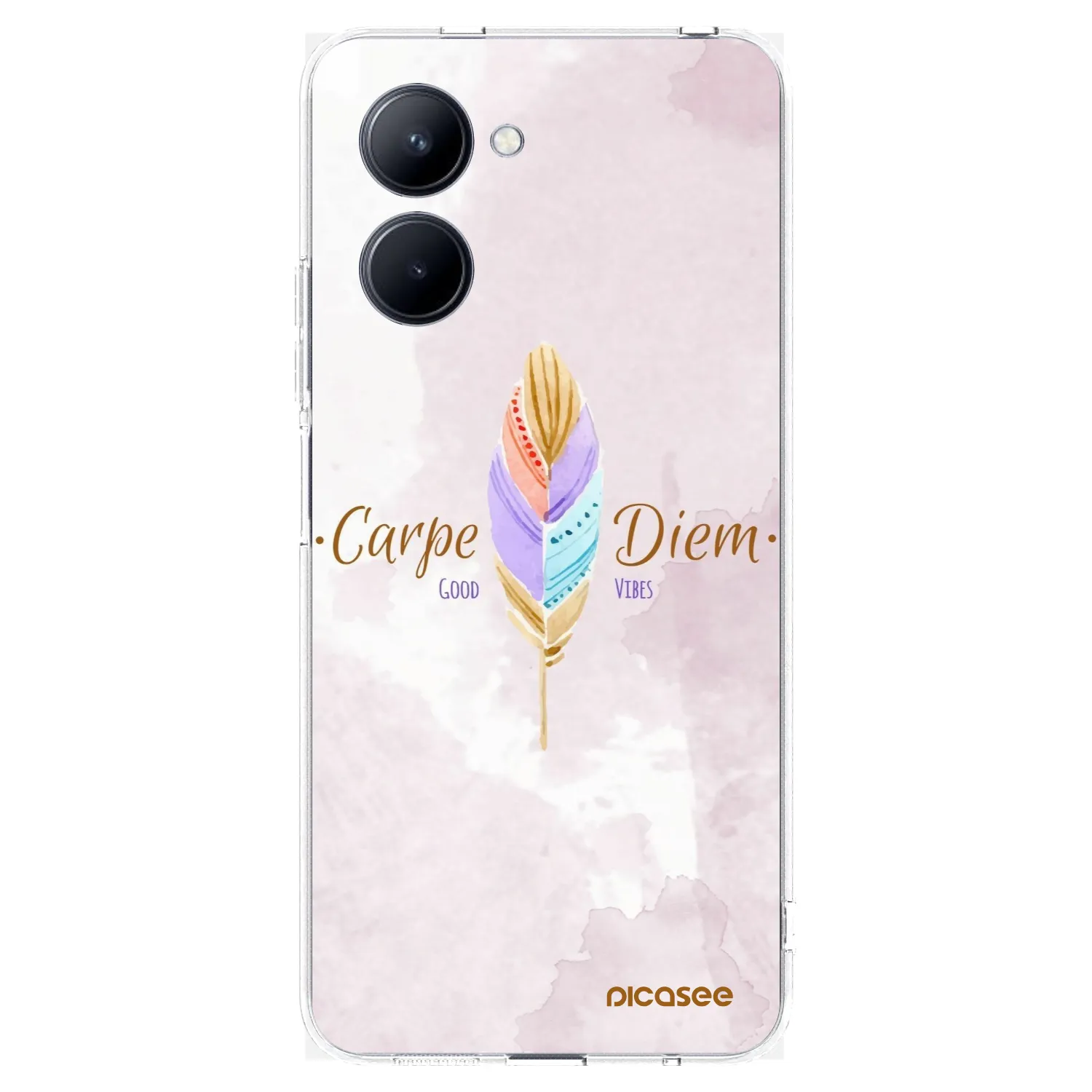 Picasee silikonska prozirna maskica za Realme C33 (2023) - Carpe Diem