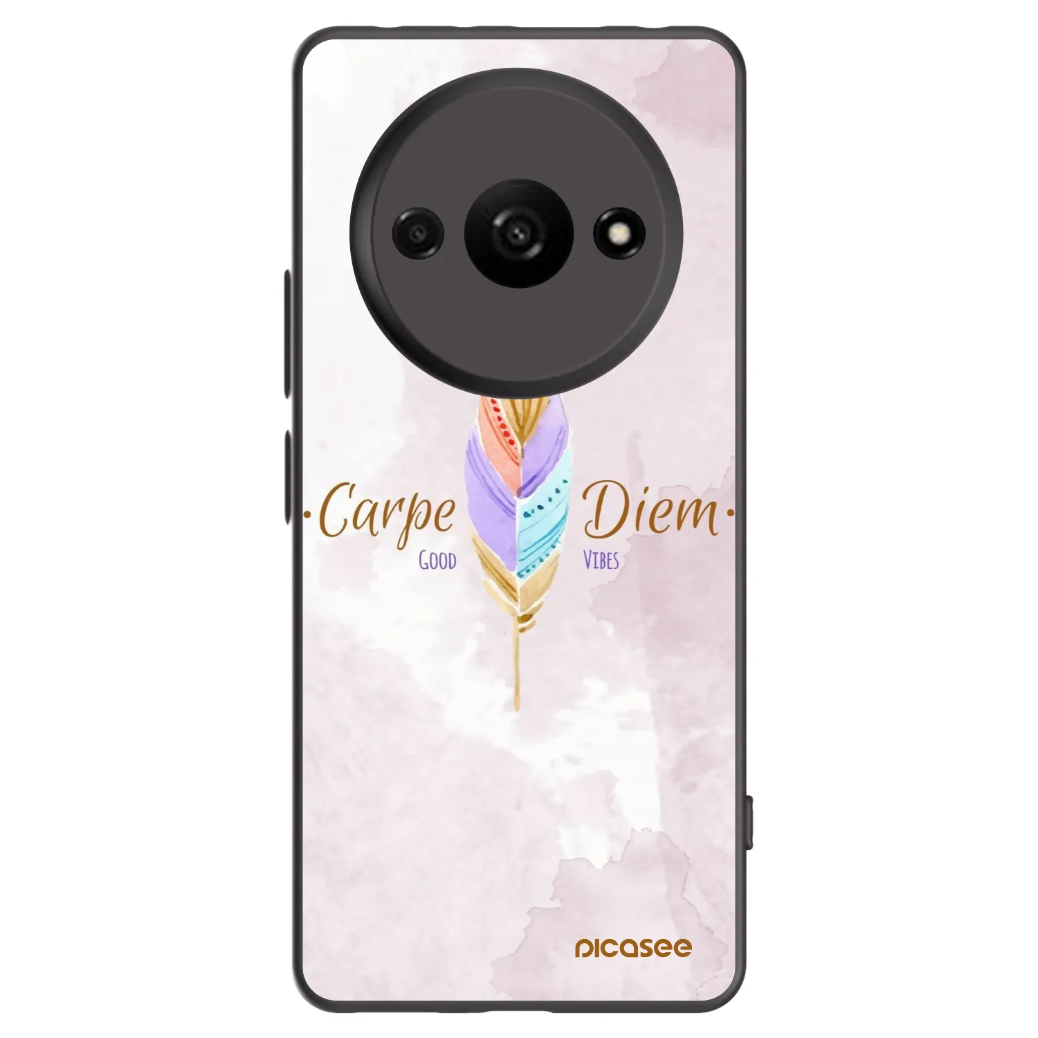 Picasee crna silikonska maskica za Xiaomi Redmi A3 - Carpe Diem