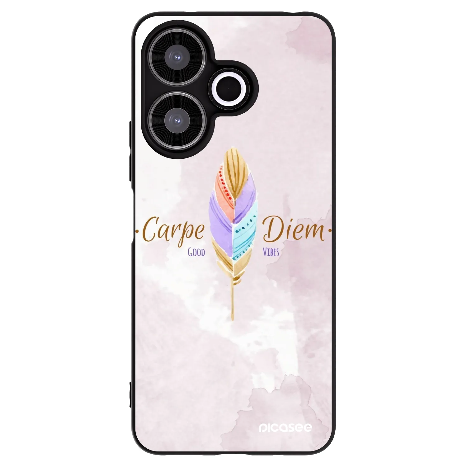 Picasee crna silikonska maskica za Xiaomi Redmi 13 4G - Carpe Diem