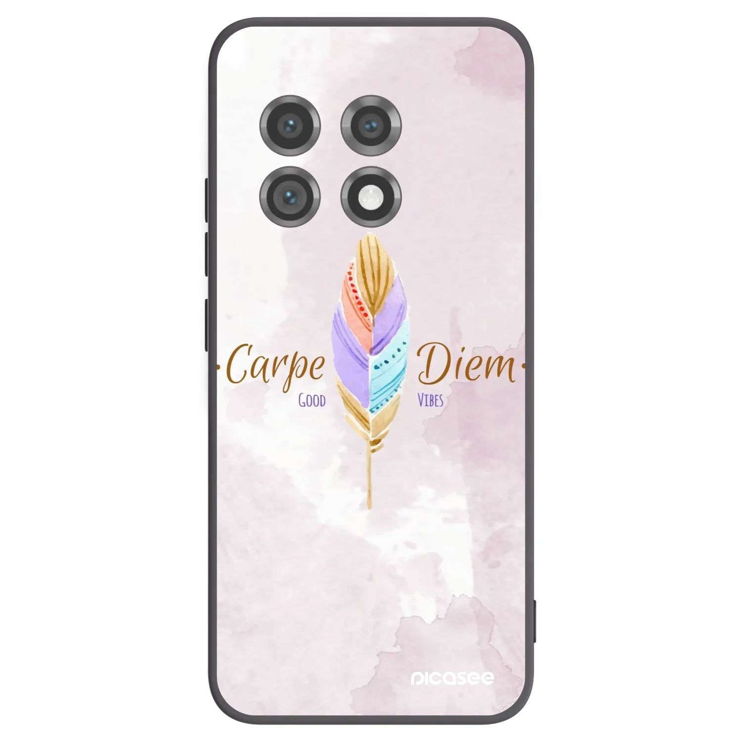 Picasee crna silikonska maskica za OnePlus 11 5G - Carpe Diem