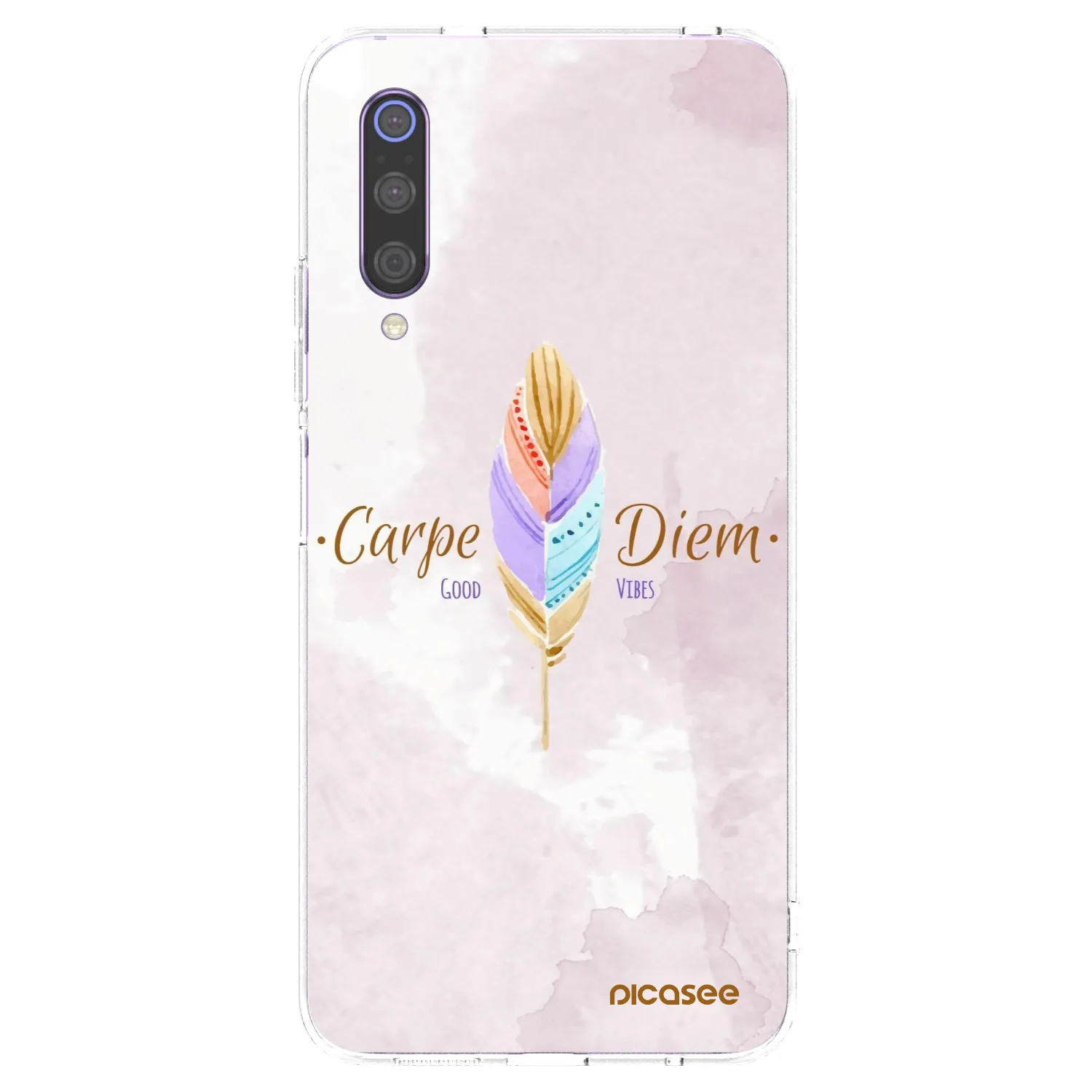 Picasee silikonska prozirna maskica za Xiaomi Mi 9 - Carpe Diem