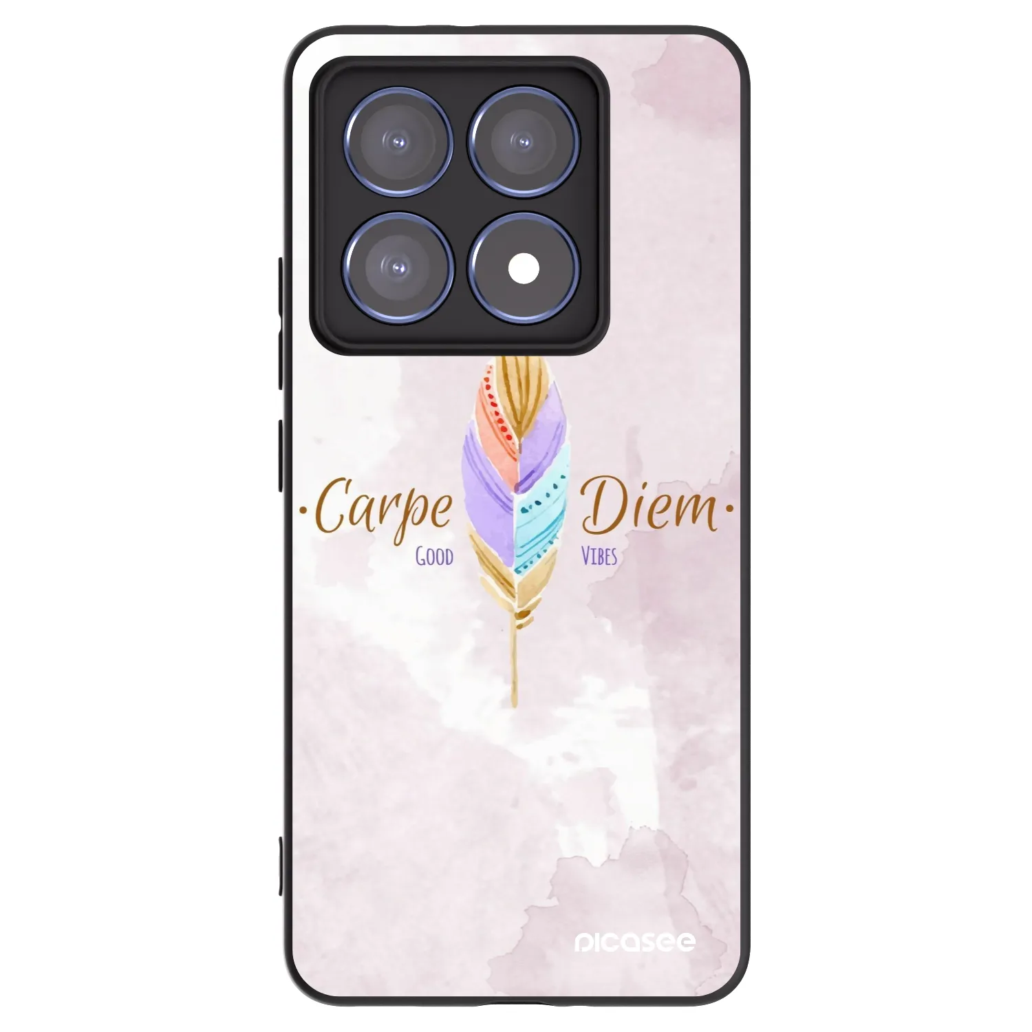 Picasee crna silikonska maskica za Xiaomi 14T Pro - Carpe Diem