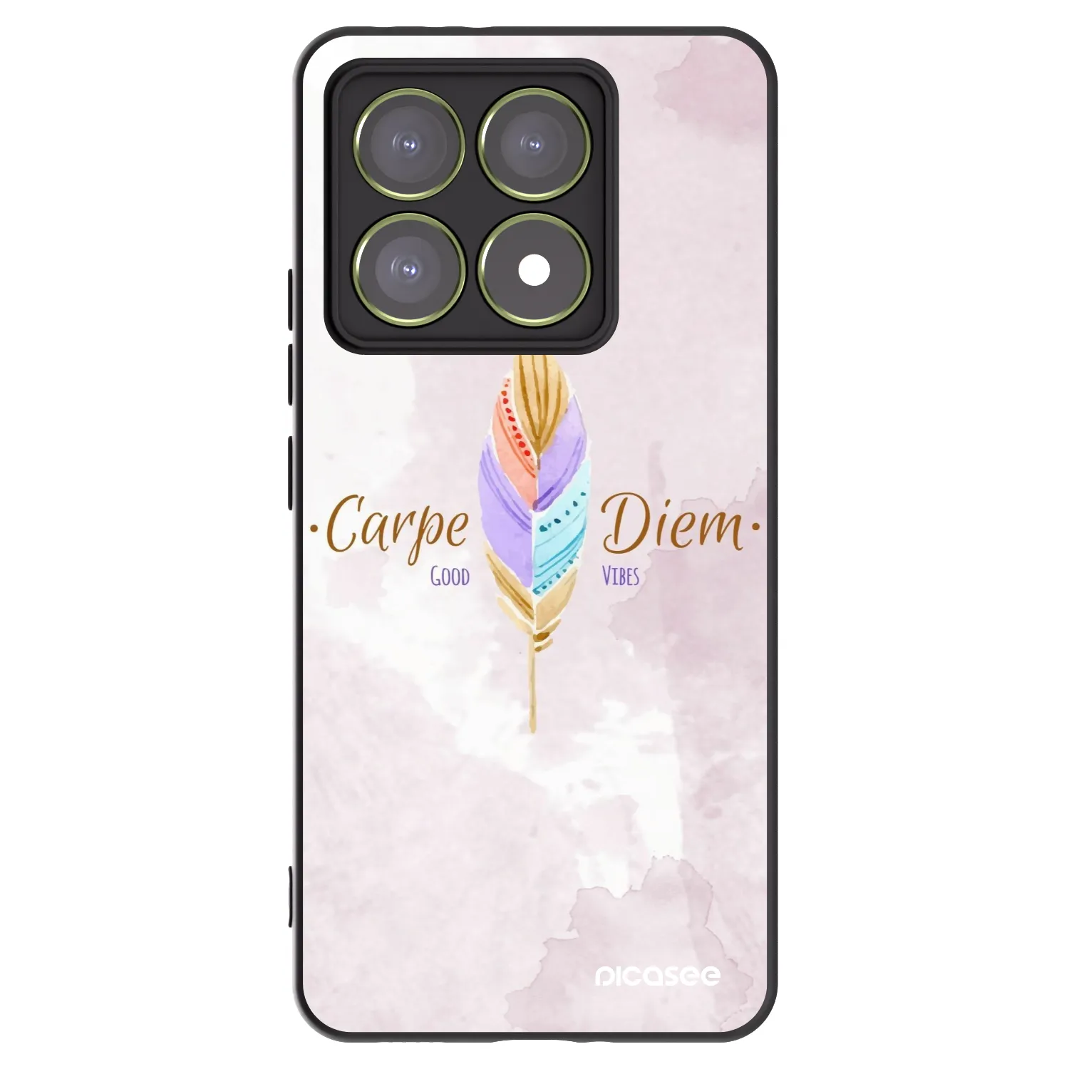 Picasee crna silikonska maskica za Xiaomi 14T - Carpe Diem