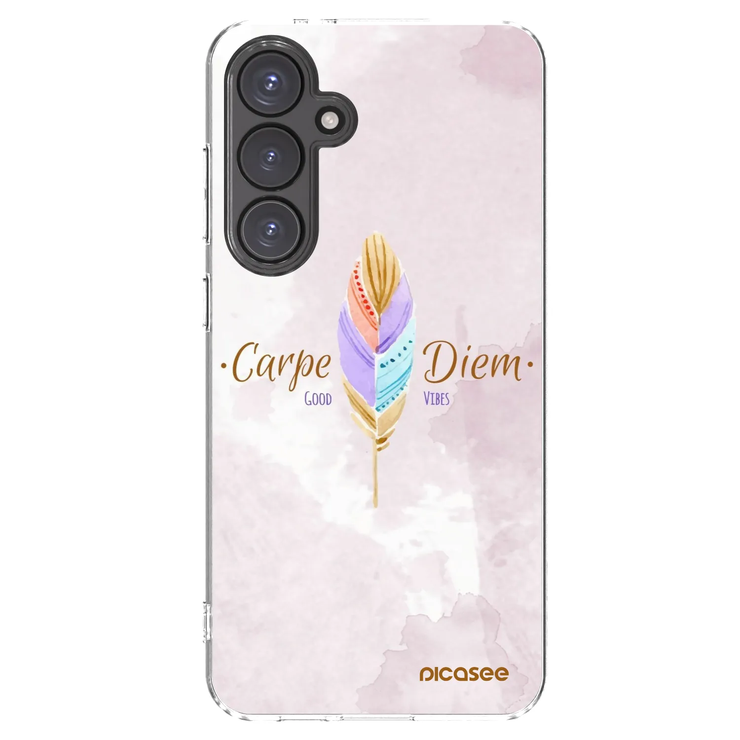 Picasee silikonska prozirna maskica za Samsung Galaxy S24 FE S721B - Carpe Diem