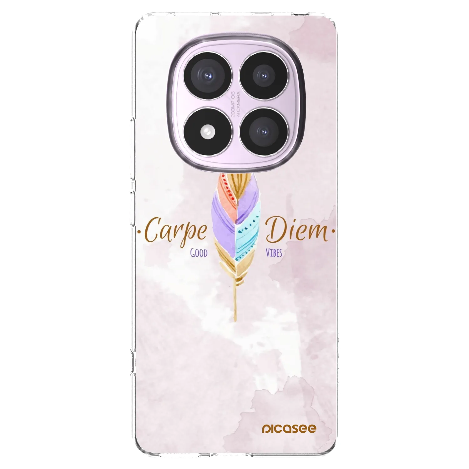 Picasee silikonska prozirna maskica za Xiaomi Redmi Note 14 Pro 5G - Carpe Diem