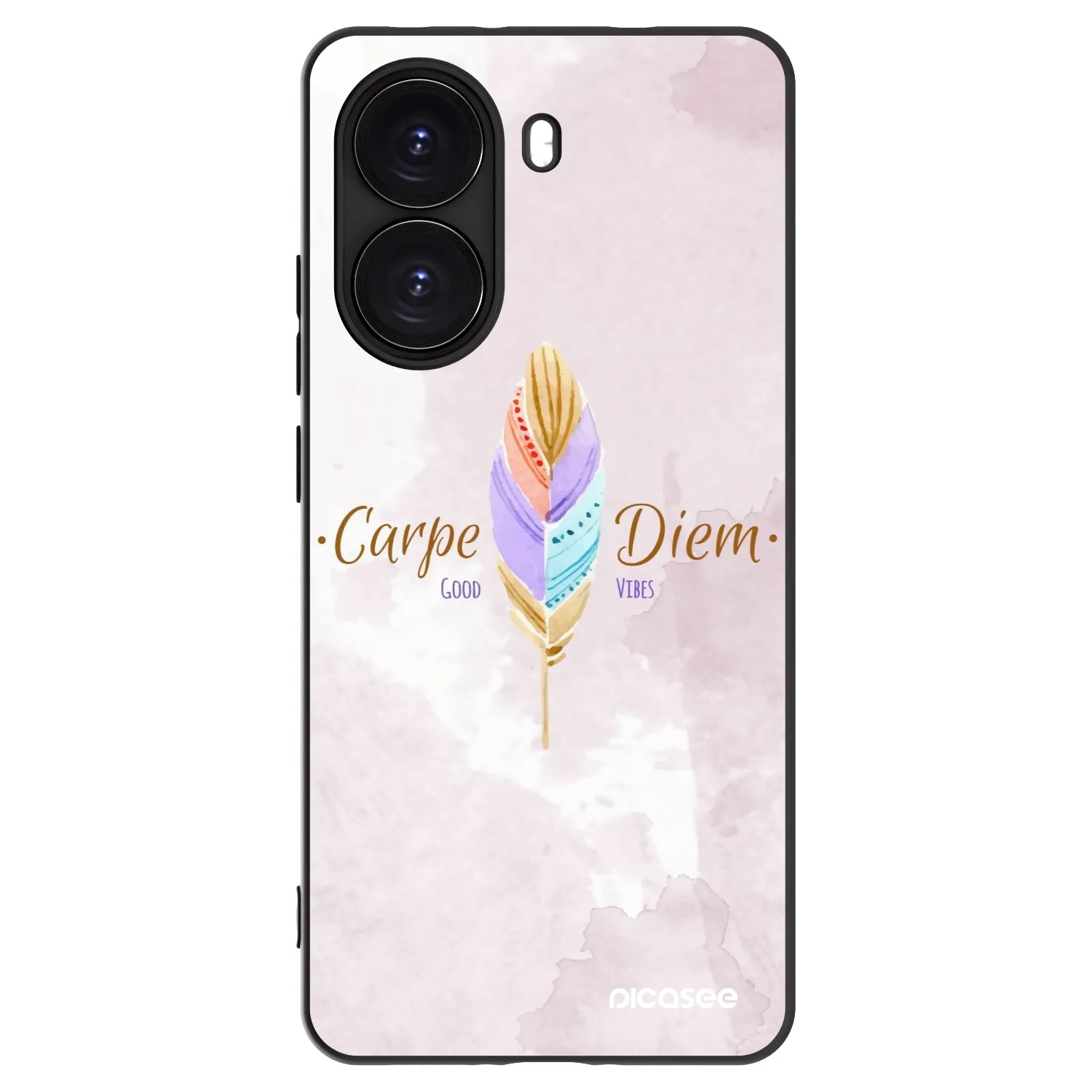 Picasee crna silikonska maskica za Xiaomi Poco X7 Pro 5G - Carpe Diem