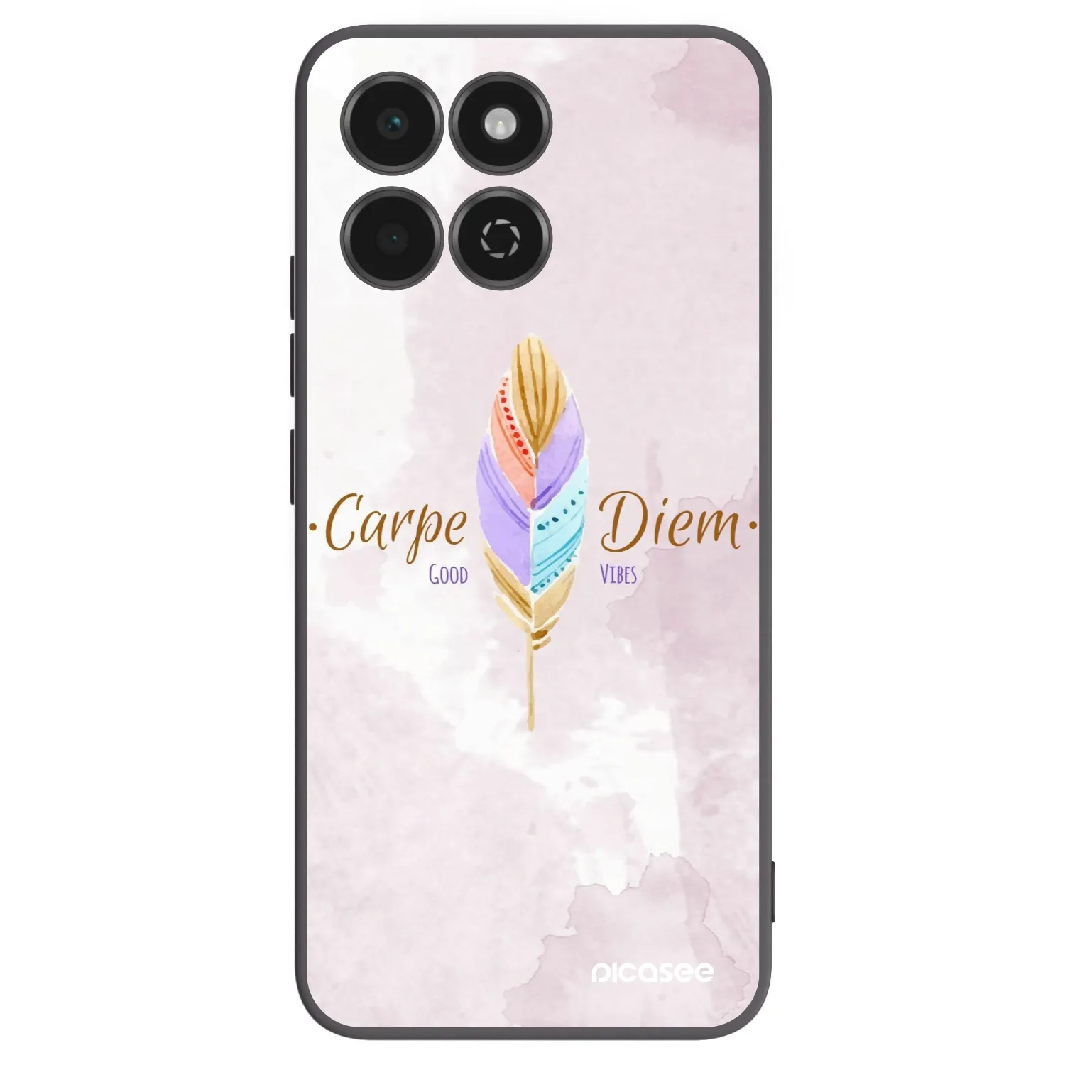 Picasee crna silikonska maskica za Honor 200 Smart 5G - Carpe Diem