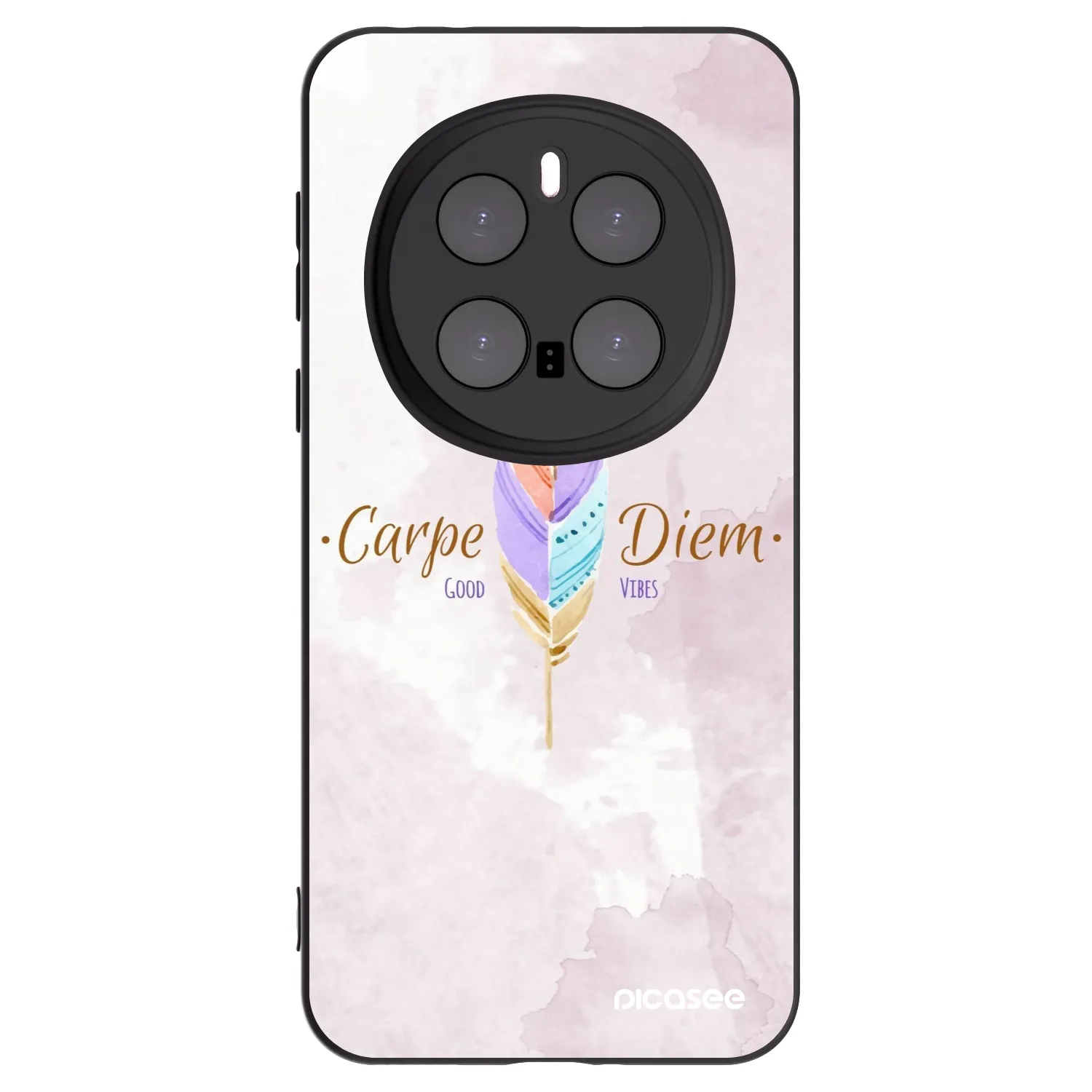 Picasee crna silikonska maskica za Honor Magic7 Pro 5G - Carpe Diem